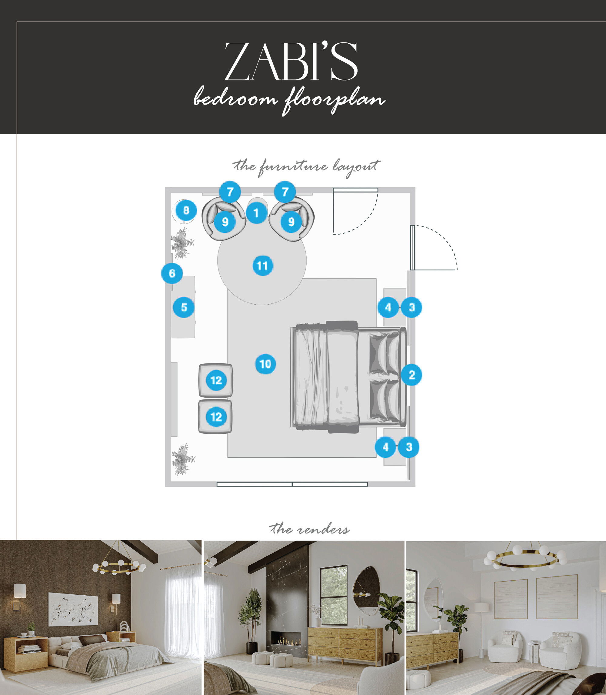 Online Designer Bedroom Floorplan