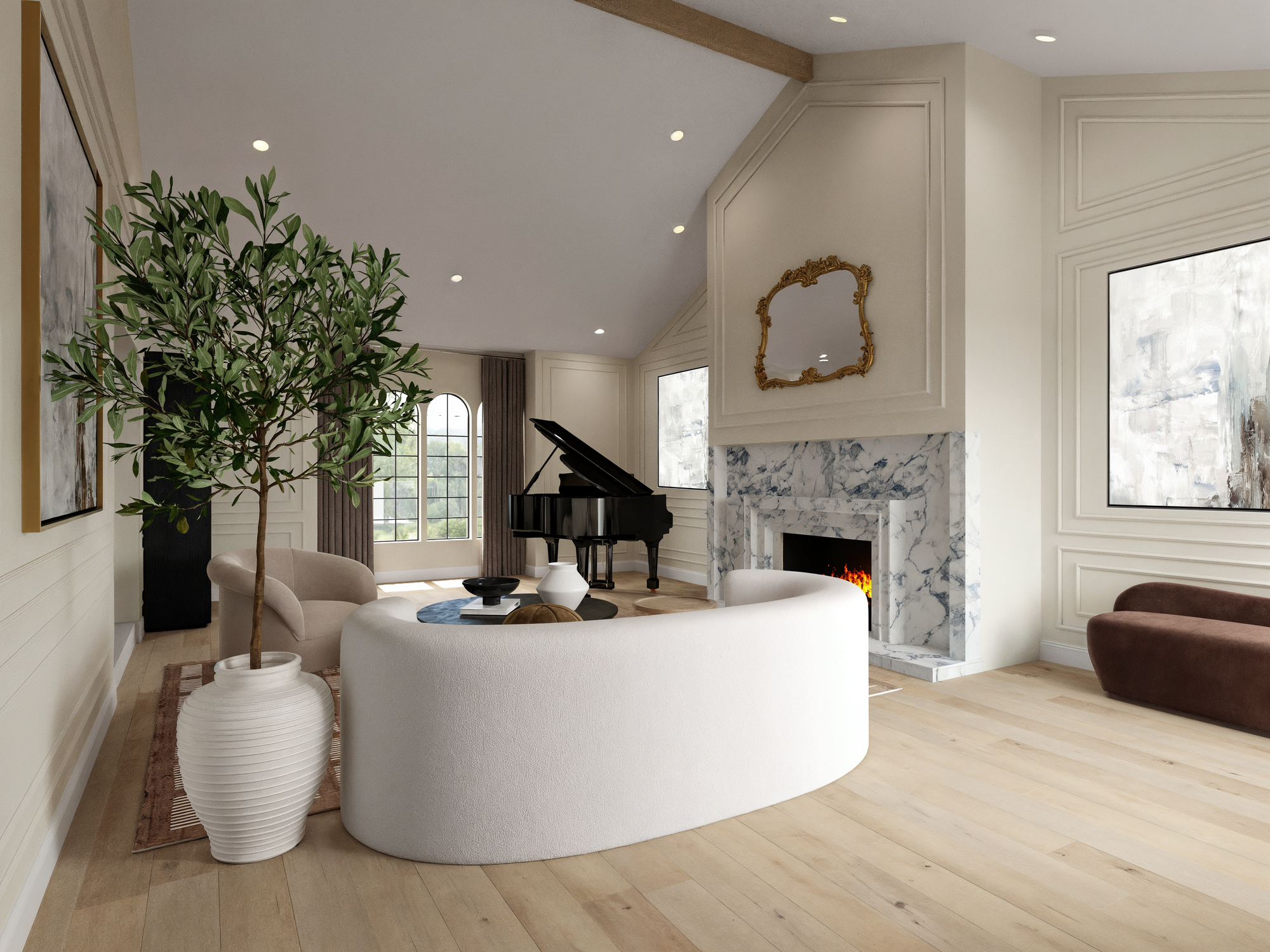 Online Designer Living Room 3D Model 1