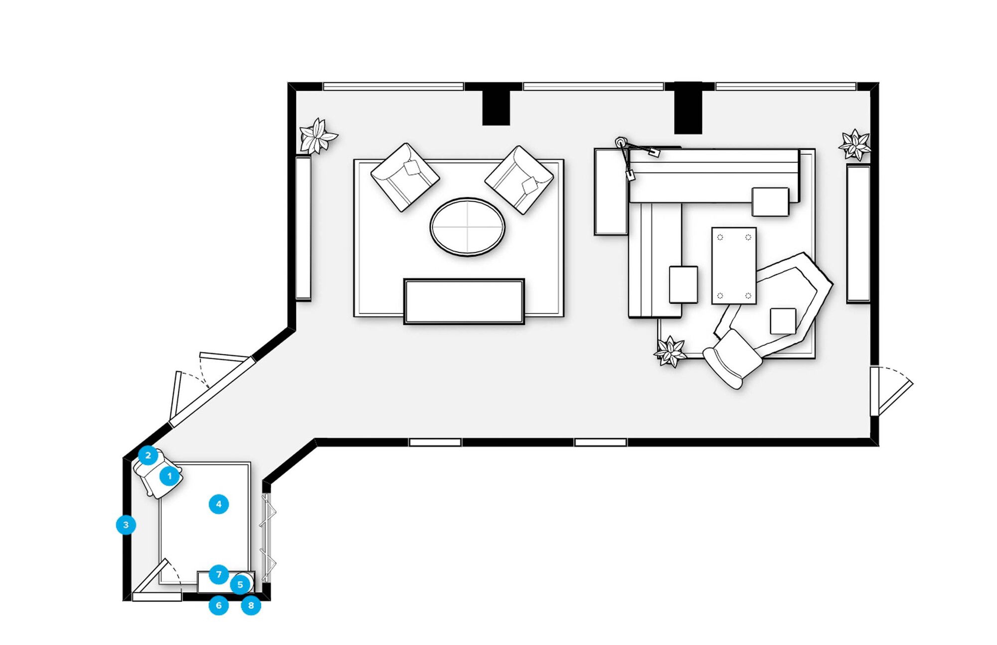 Online Designer Hallway/Entry Floorplan