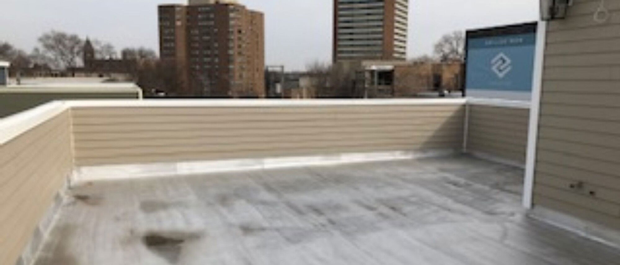 Relaxing Roof Top Patio with Fire Pit- Before Photo