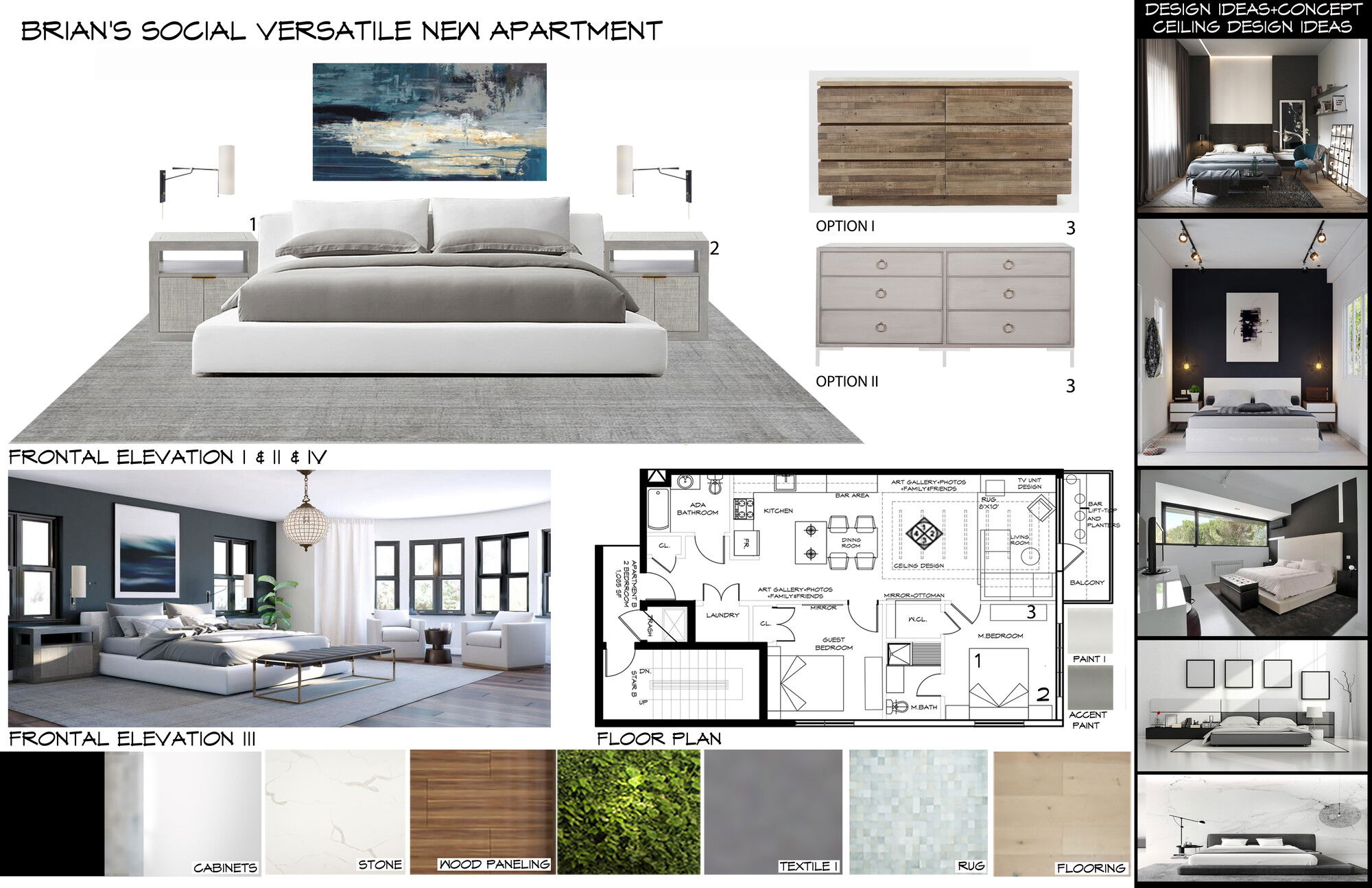 Online Designer Bedroom 3D Model 1