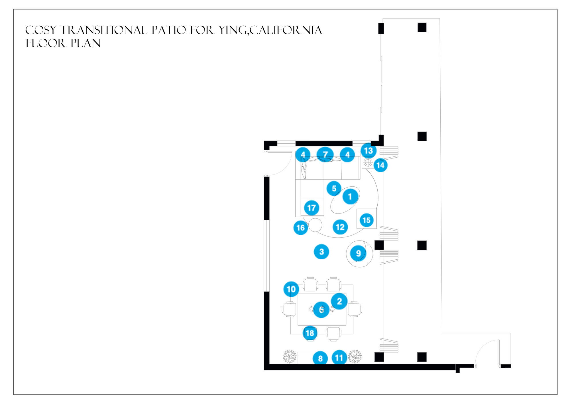 Online Designer Patio Floorplan