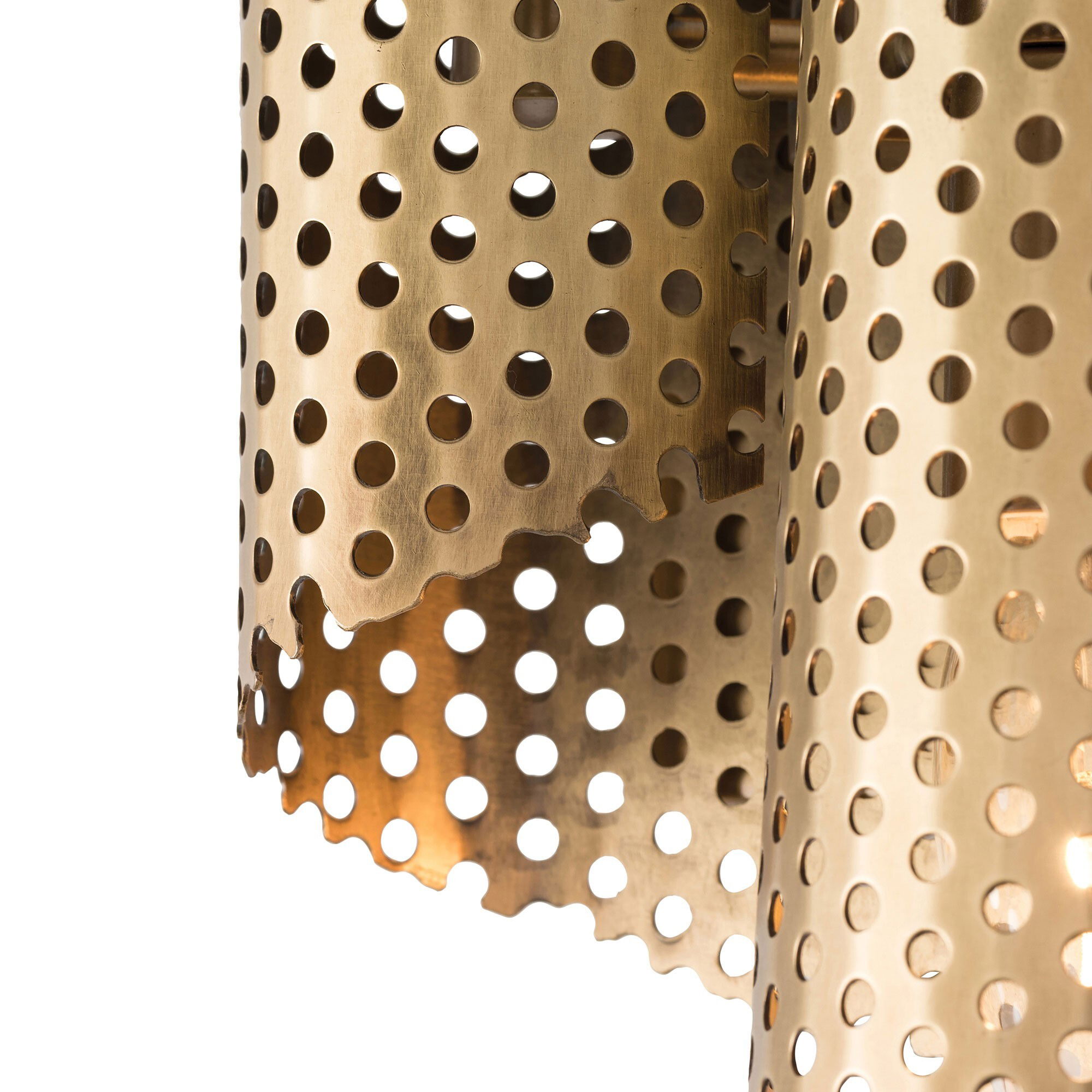 Dotted Golden Sconce large image 