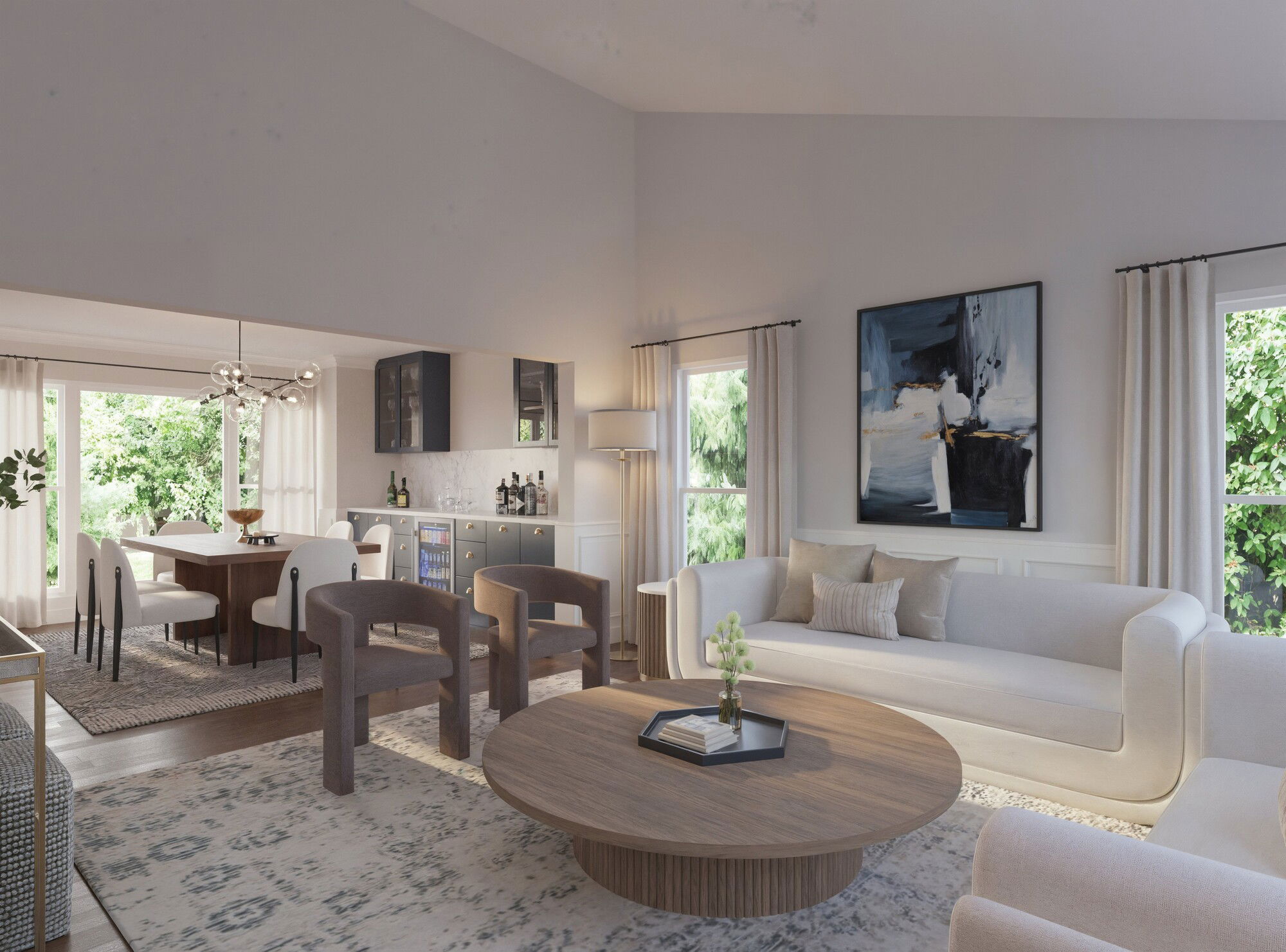 Online Designer Living Room 3D Model 2