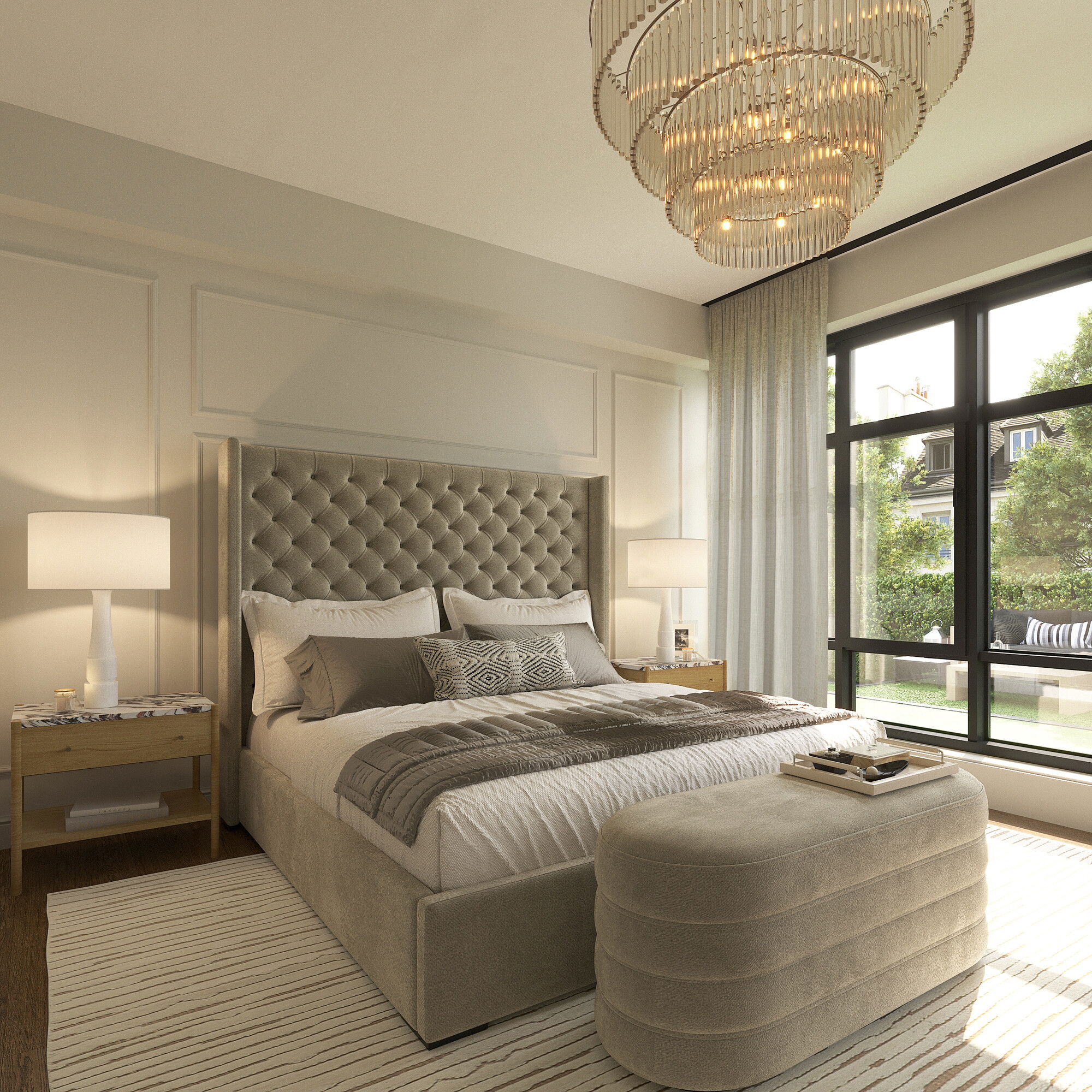 Online Designer Bedroom 3D Model 2