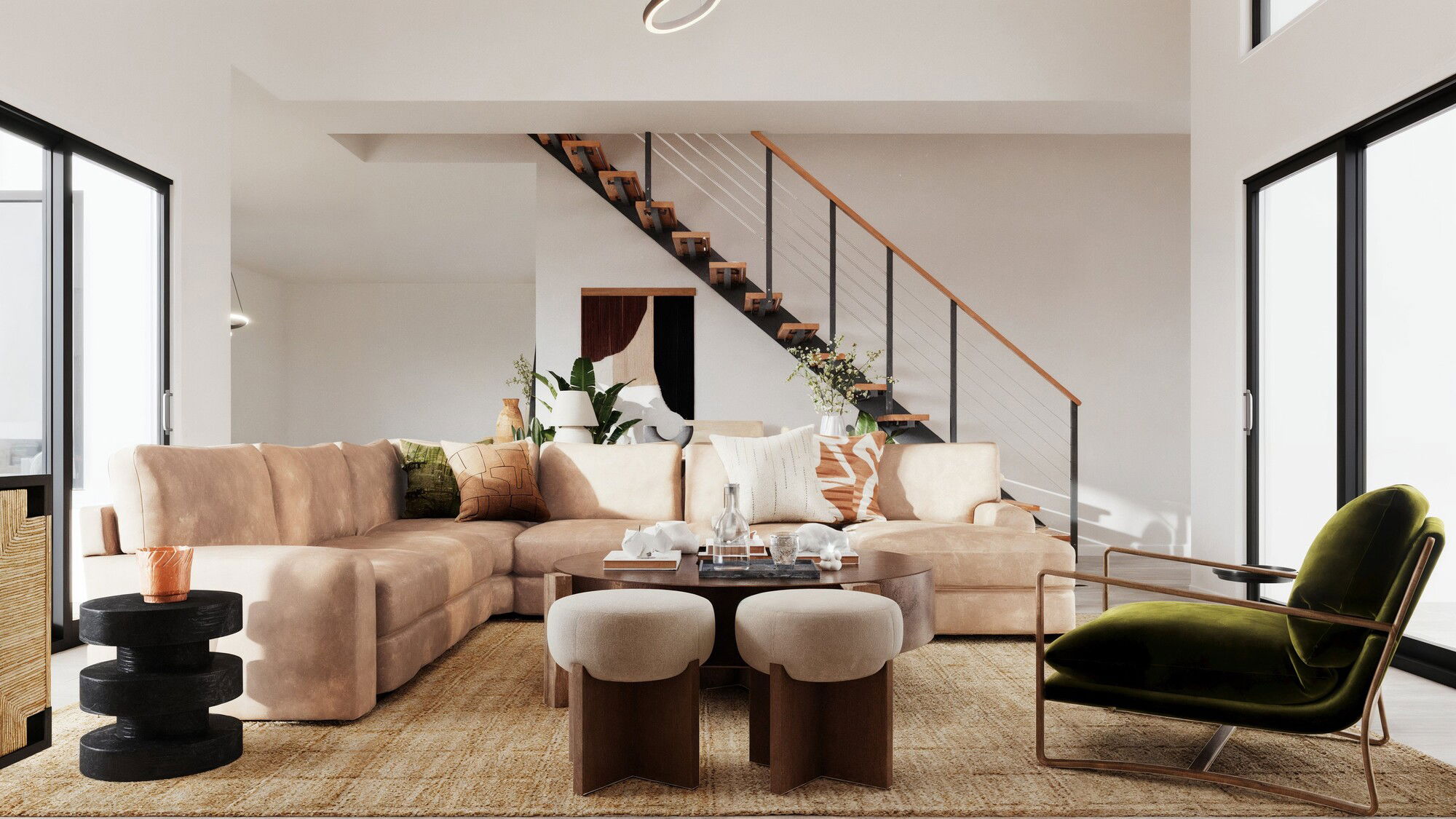 Online Designer Living Room 3D Model 3