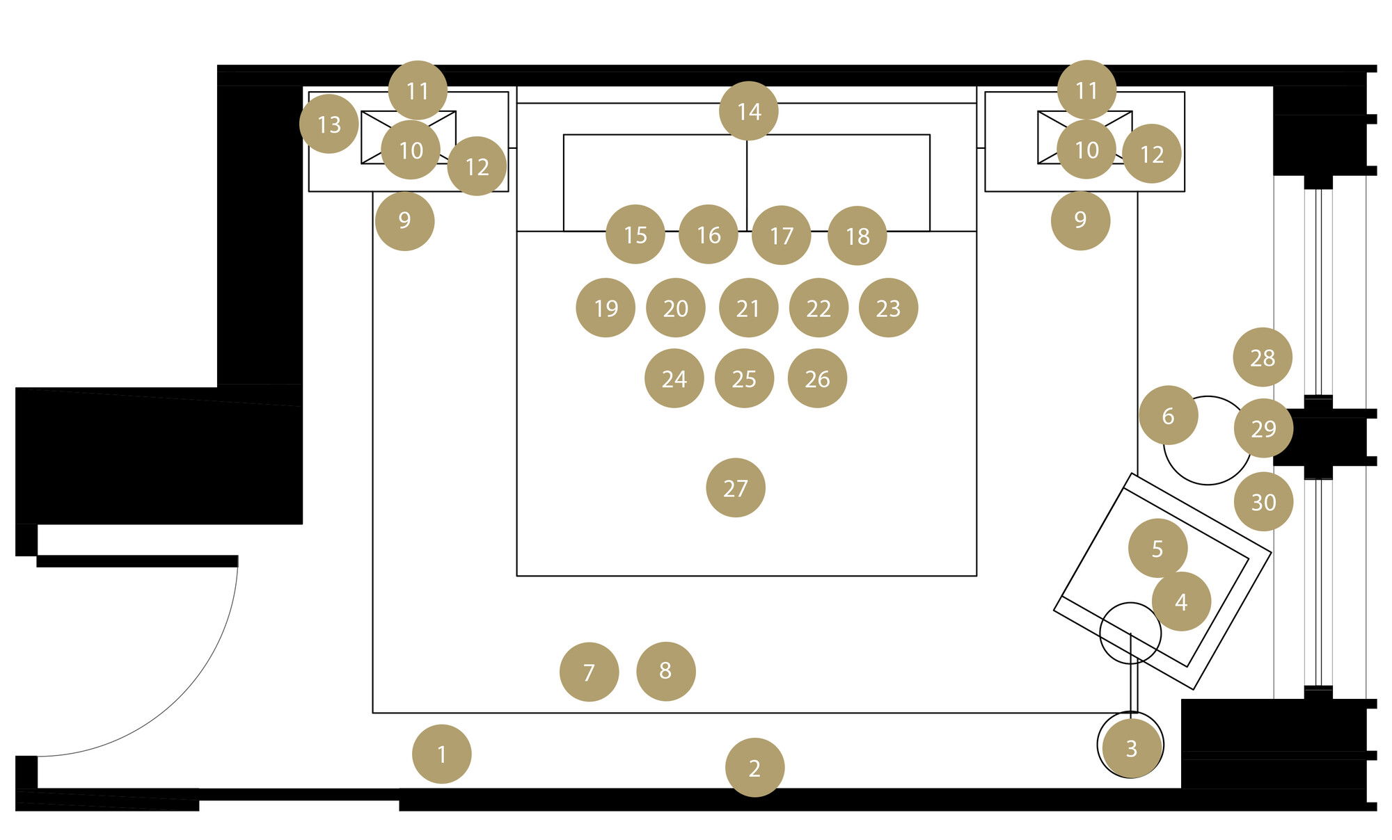 Online Designer Bedroom Floorplan