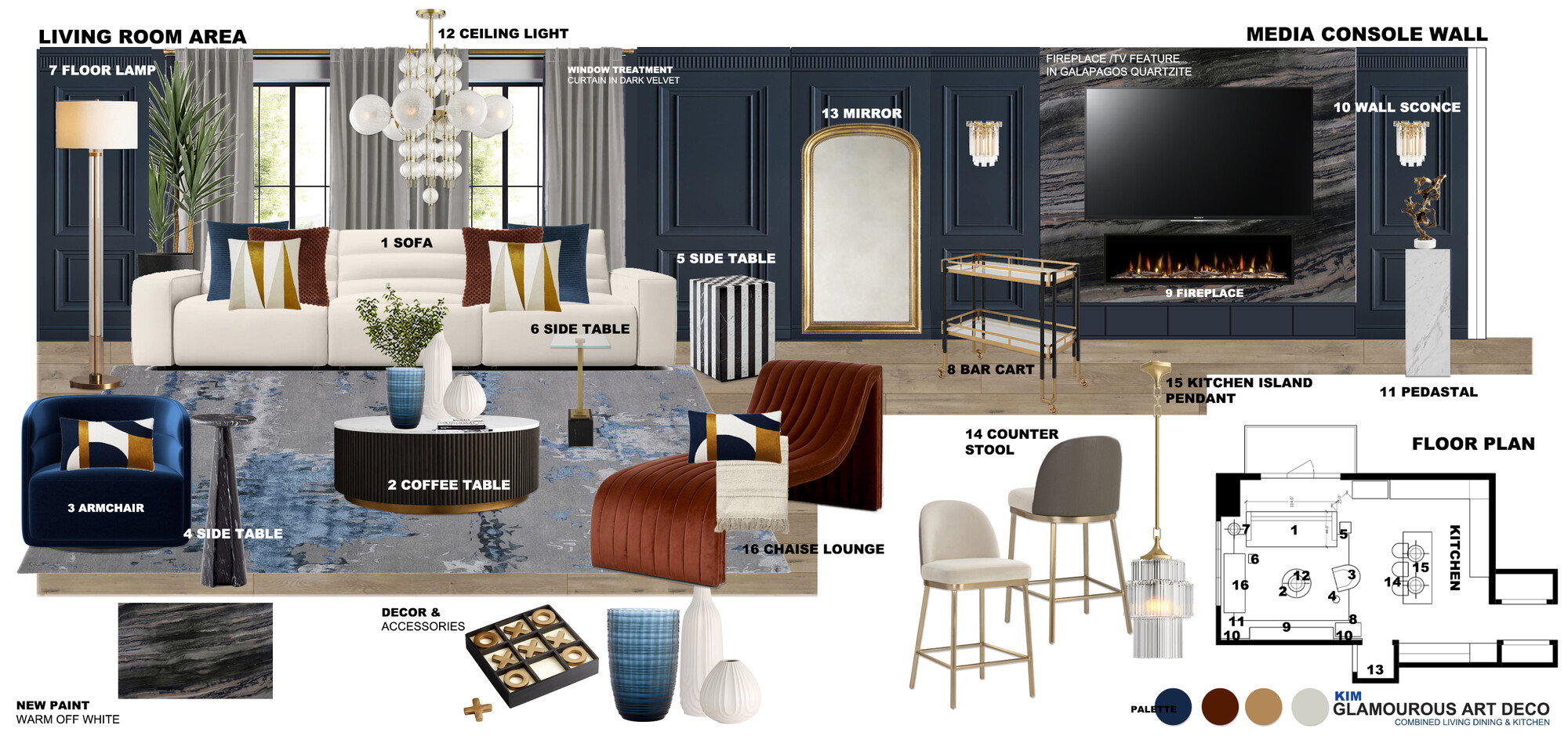 Online Designer Combined Living/Dining Interior Design Ideas