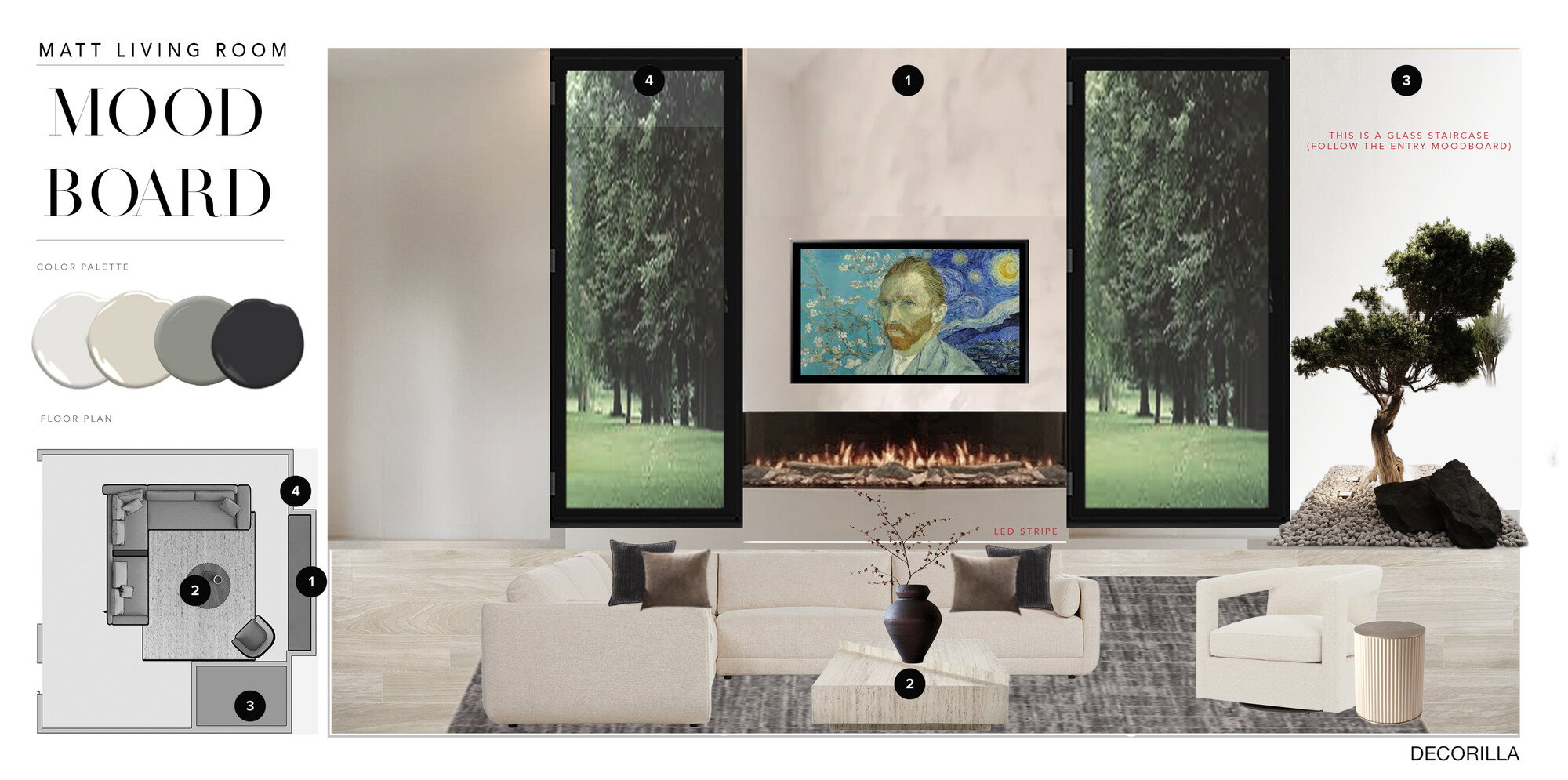 Online Designer Combined Living/Dining Interior Design Ideas