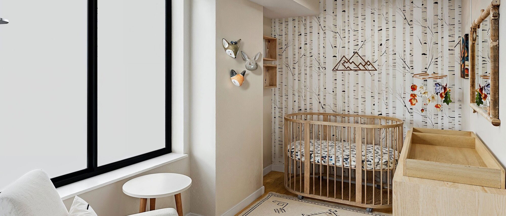 Forest Theme Nursery Interior Design- After Rendering