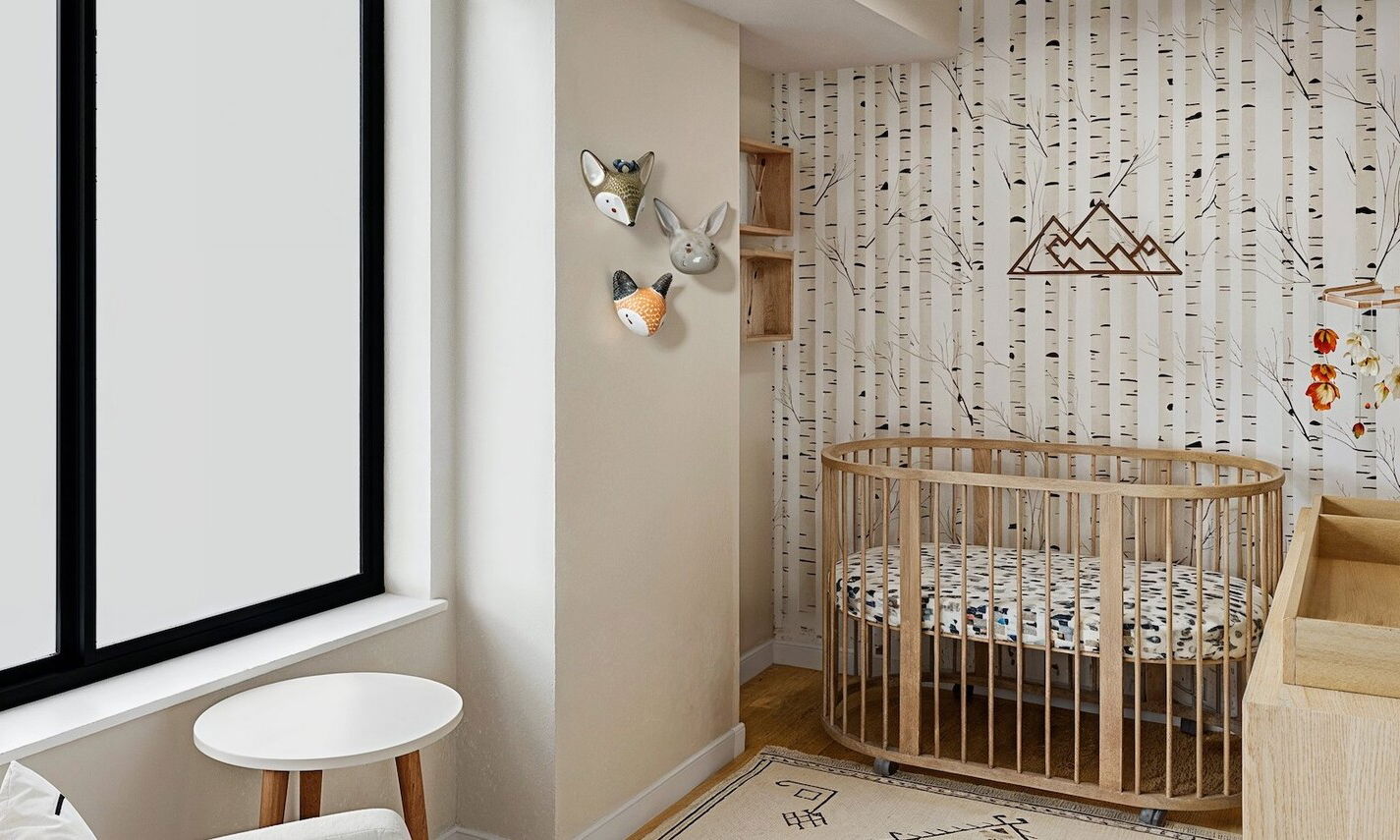 Forest Theme Nursery Interior Design by interior designers in Richmond, Virginia