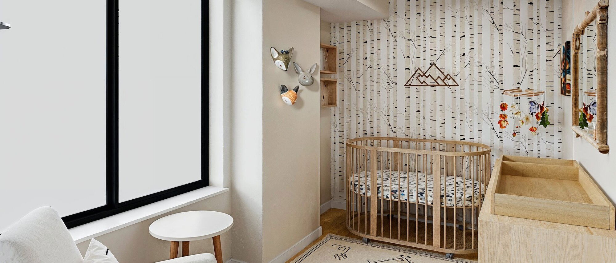 Forest Theme Nursery Interior Design by top Richmond interior designers