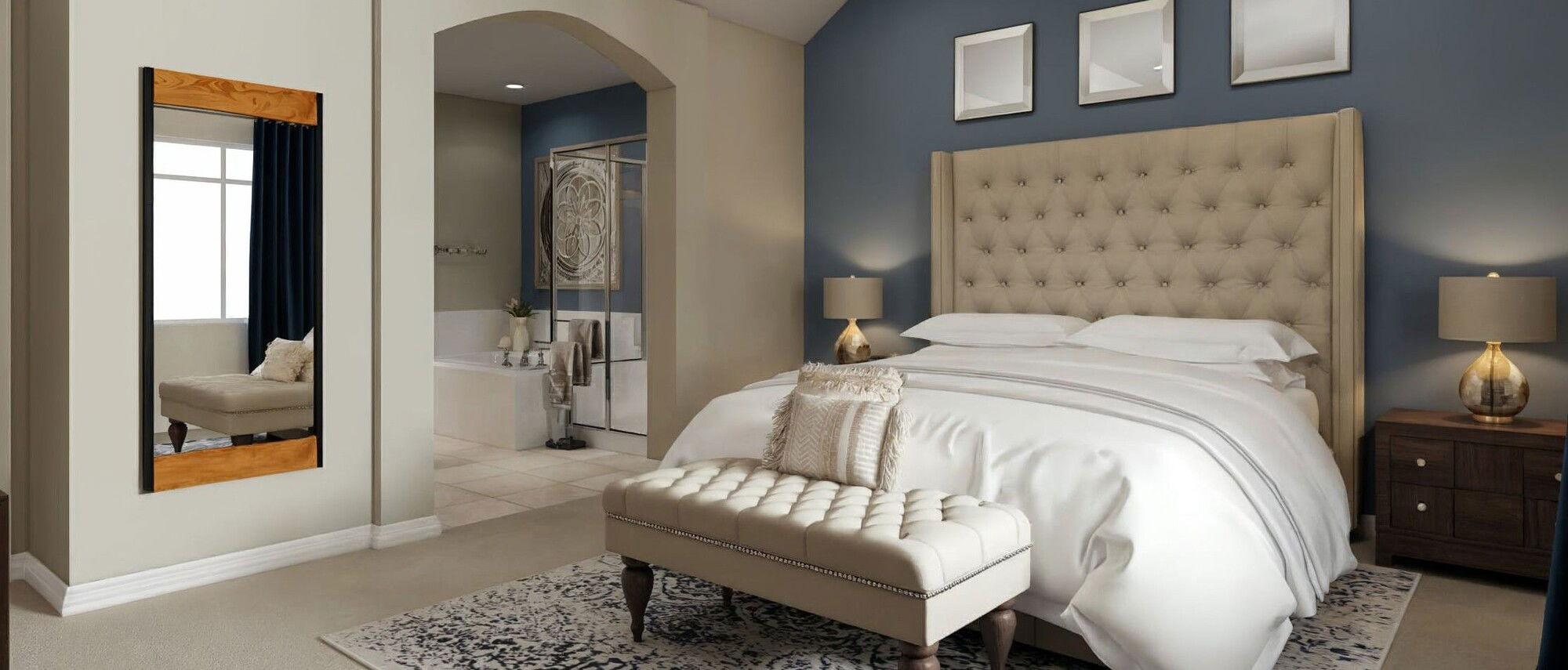 Elegant Transitional Home Design- After Rendering