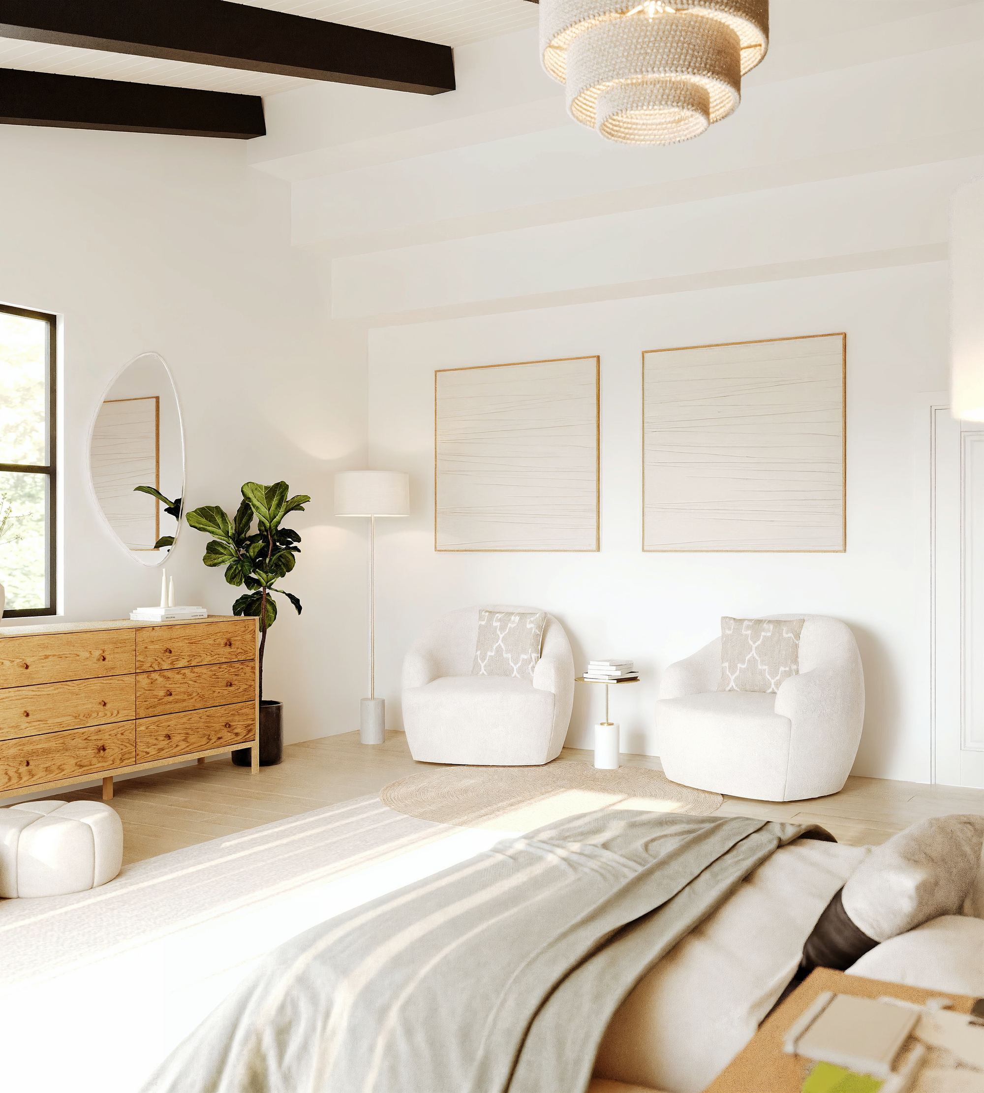 Online Designer Bedroom 3D Model 3