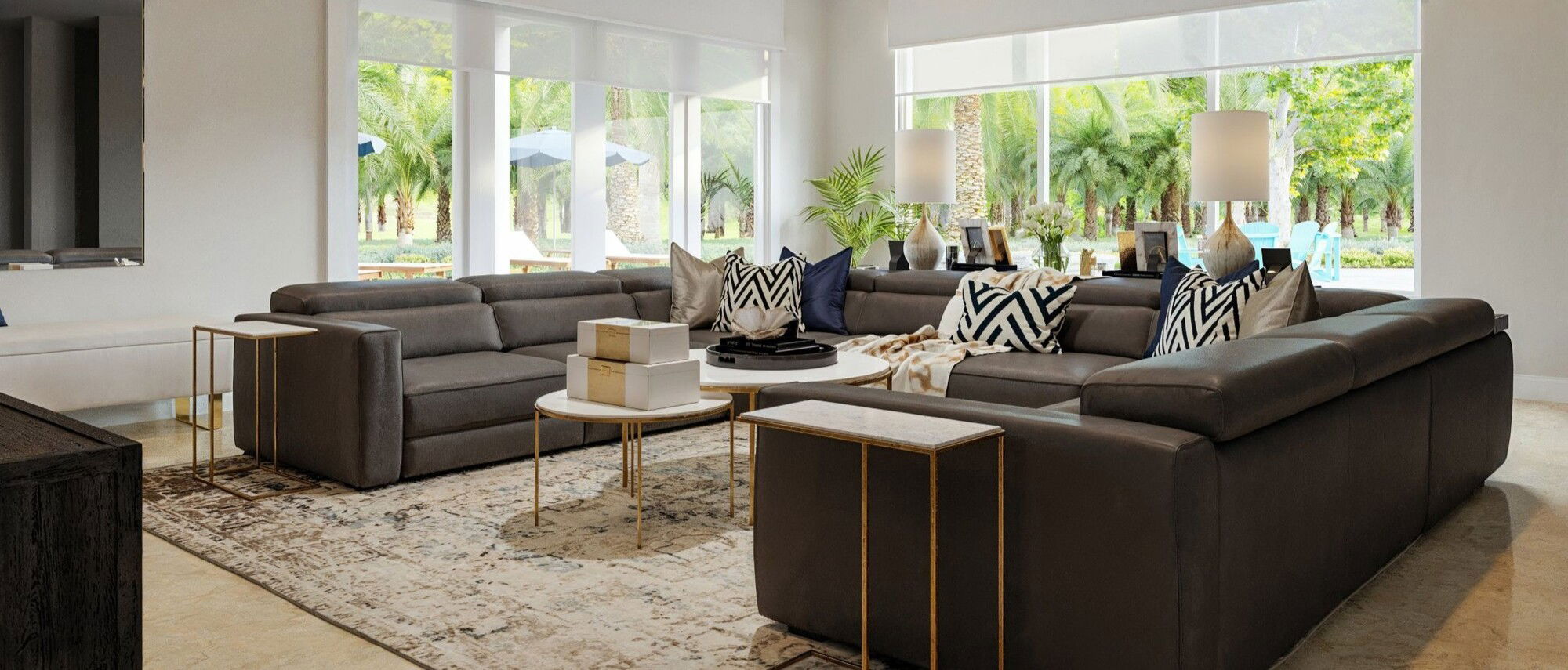 Contemporary Whole House Interior Design by top Boca Raton interior designers