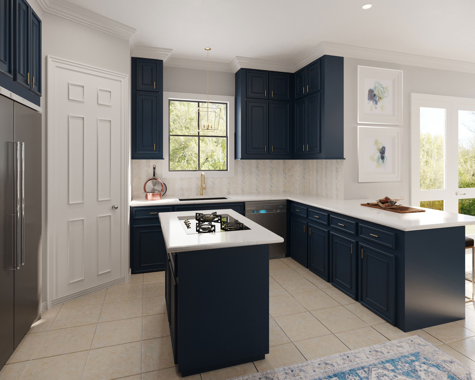 Modelo 3D de Cocina de Diseñador en Línea 2