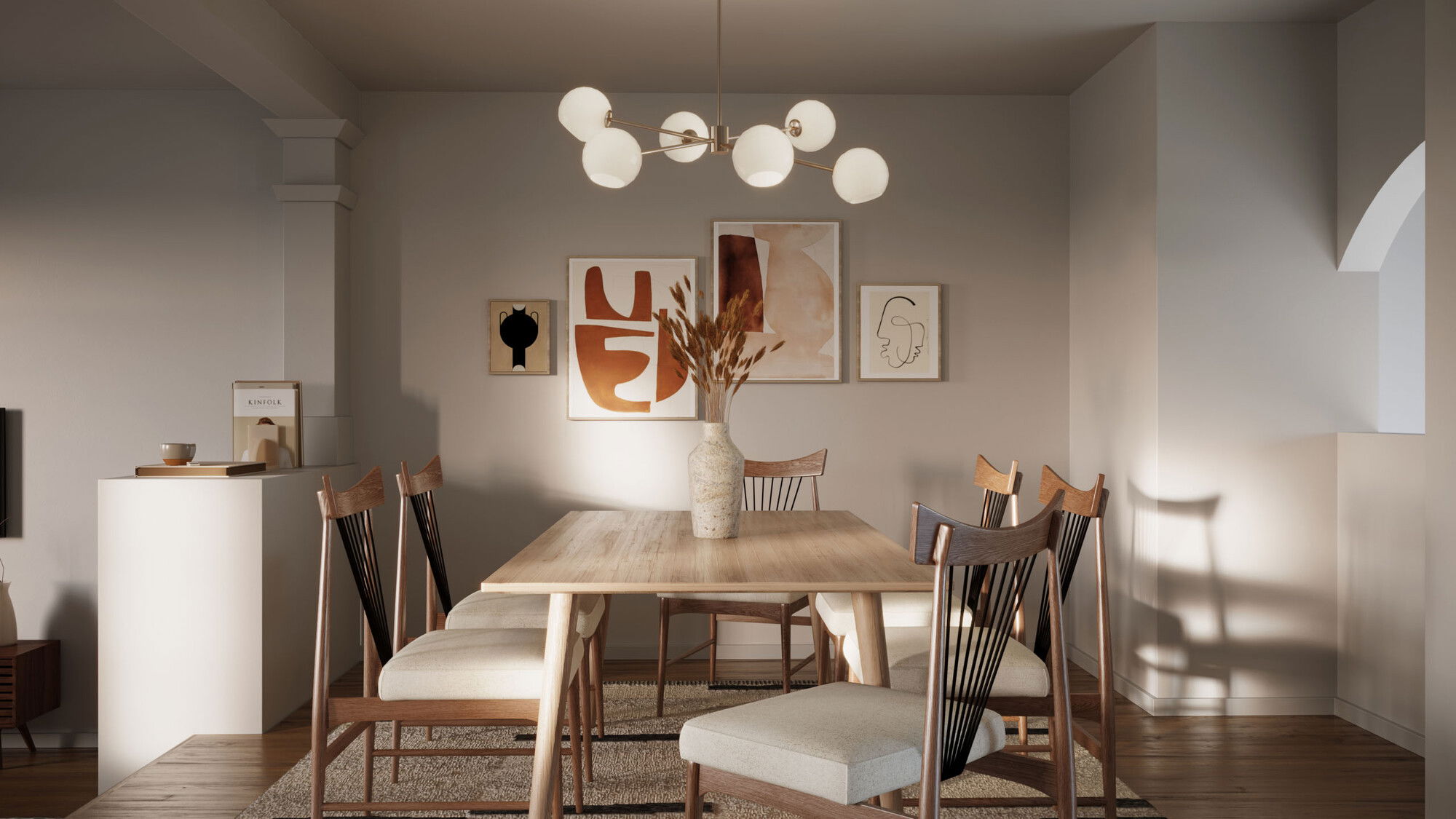 Modelo 3D Sala-Comedor del Diseñador en Línea 2