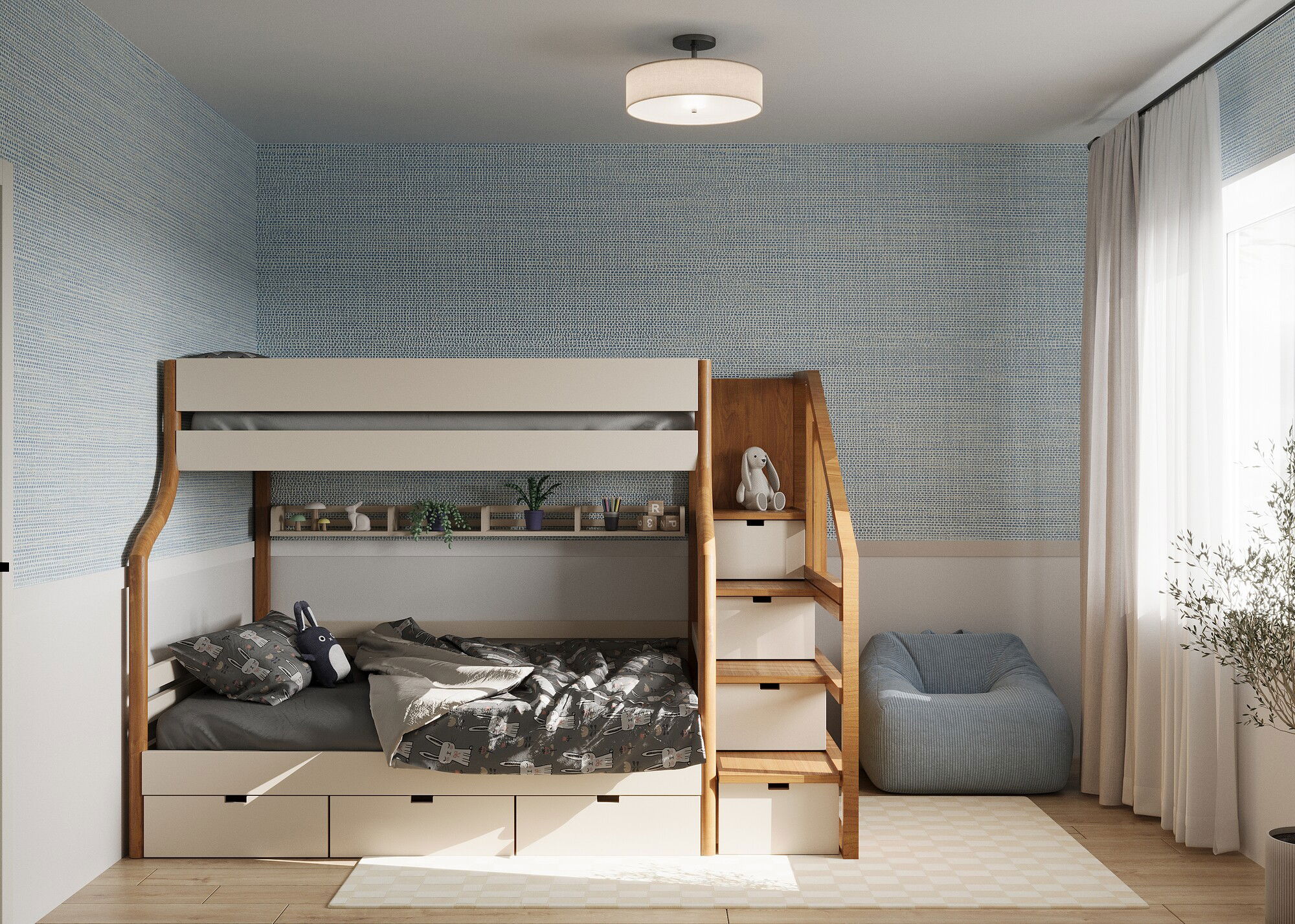 Online Designer Bedroom 3D Model 1