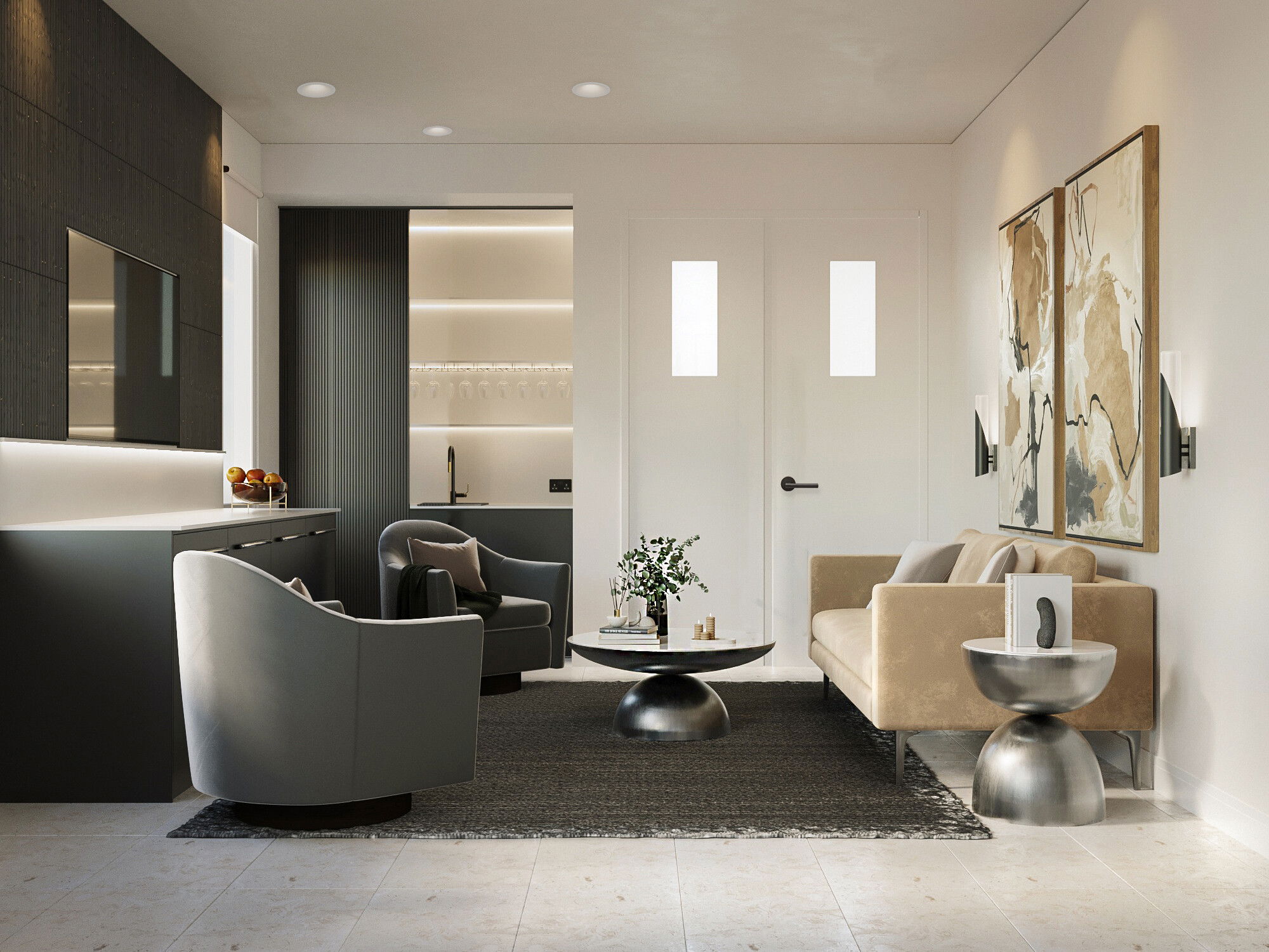 Online Designer Living Room 3D Model 2
