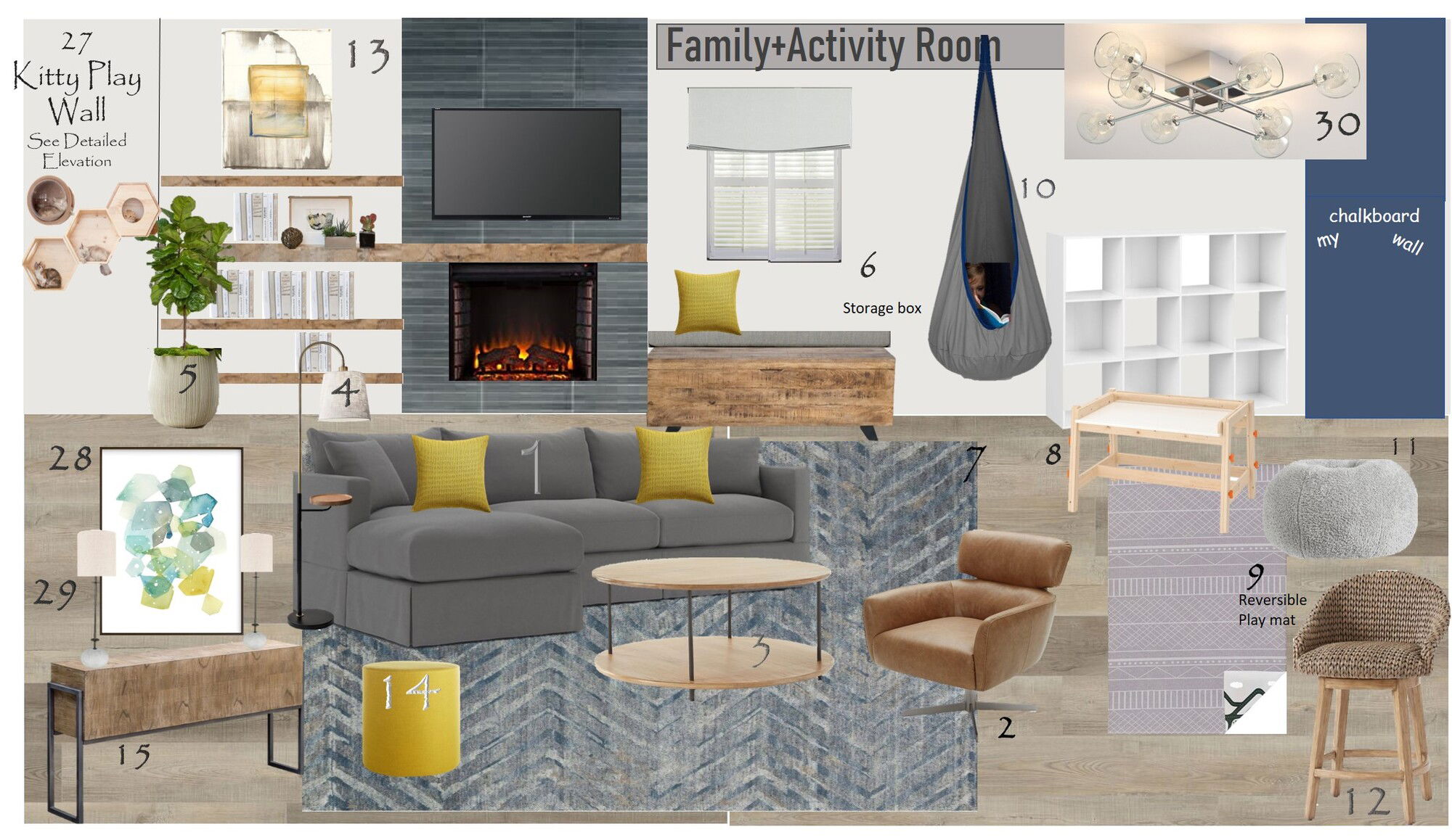 Ideas de Diseño de Interiores Combinadas de Sala-Comedor del Diseñador en Línea