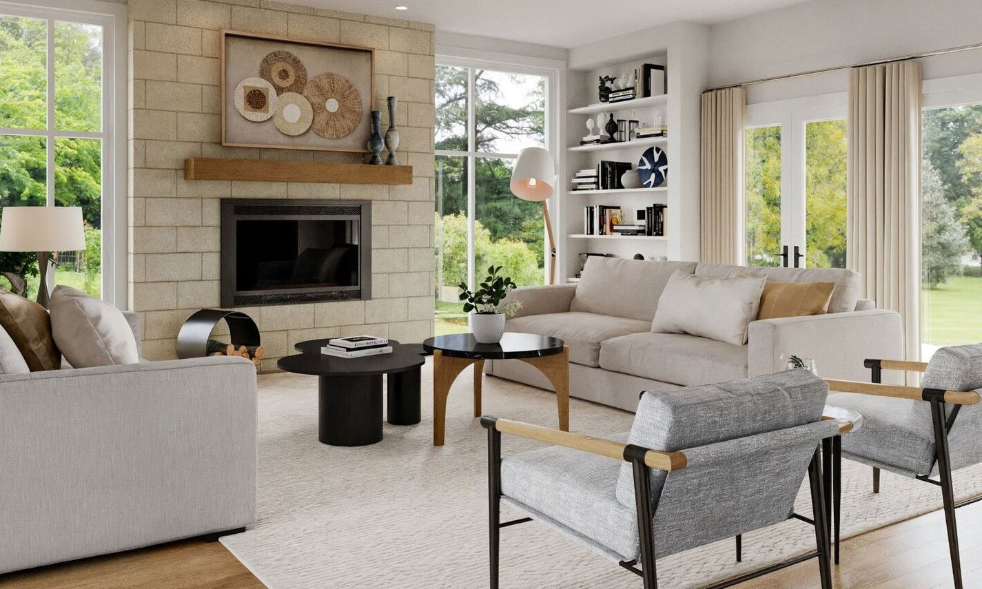 Casual Chic Home Interior Design by affordable Waco interior designers