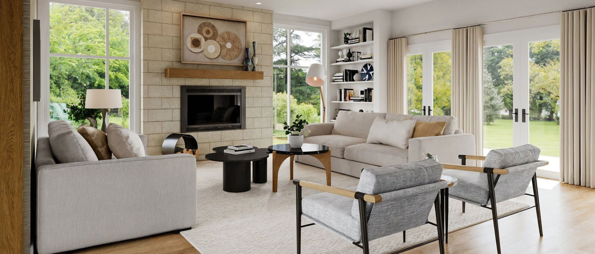 Casual Chic Home Interior Design by affordable Waco interior designers