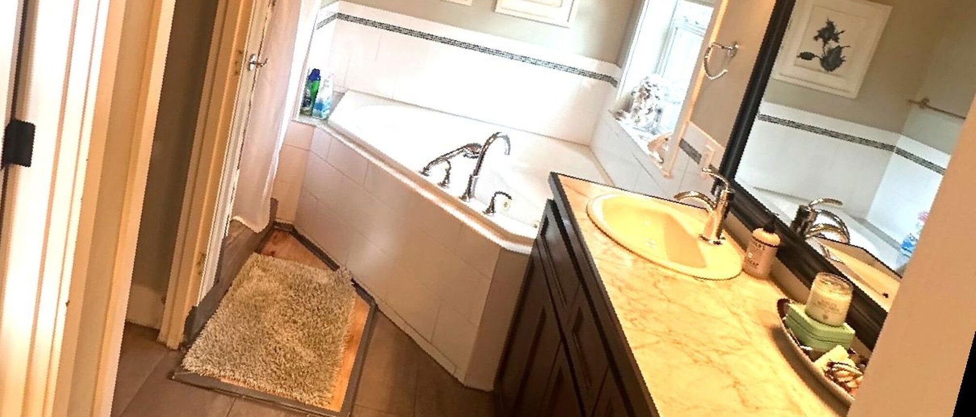 Transitional French Cottage Bath Remodel- Before Photo