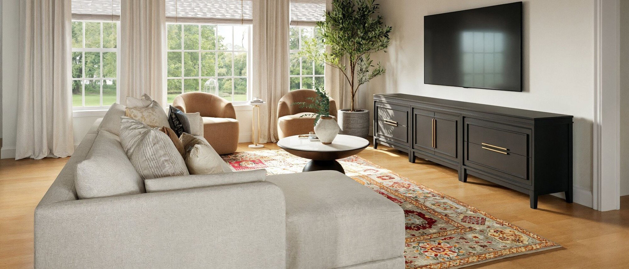 Sophisticated Modern Transitional Home Design- After Rendering