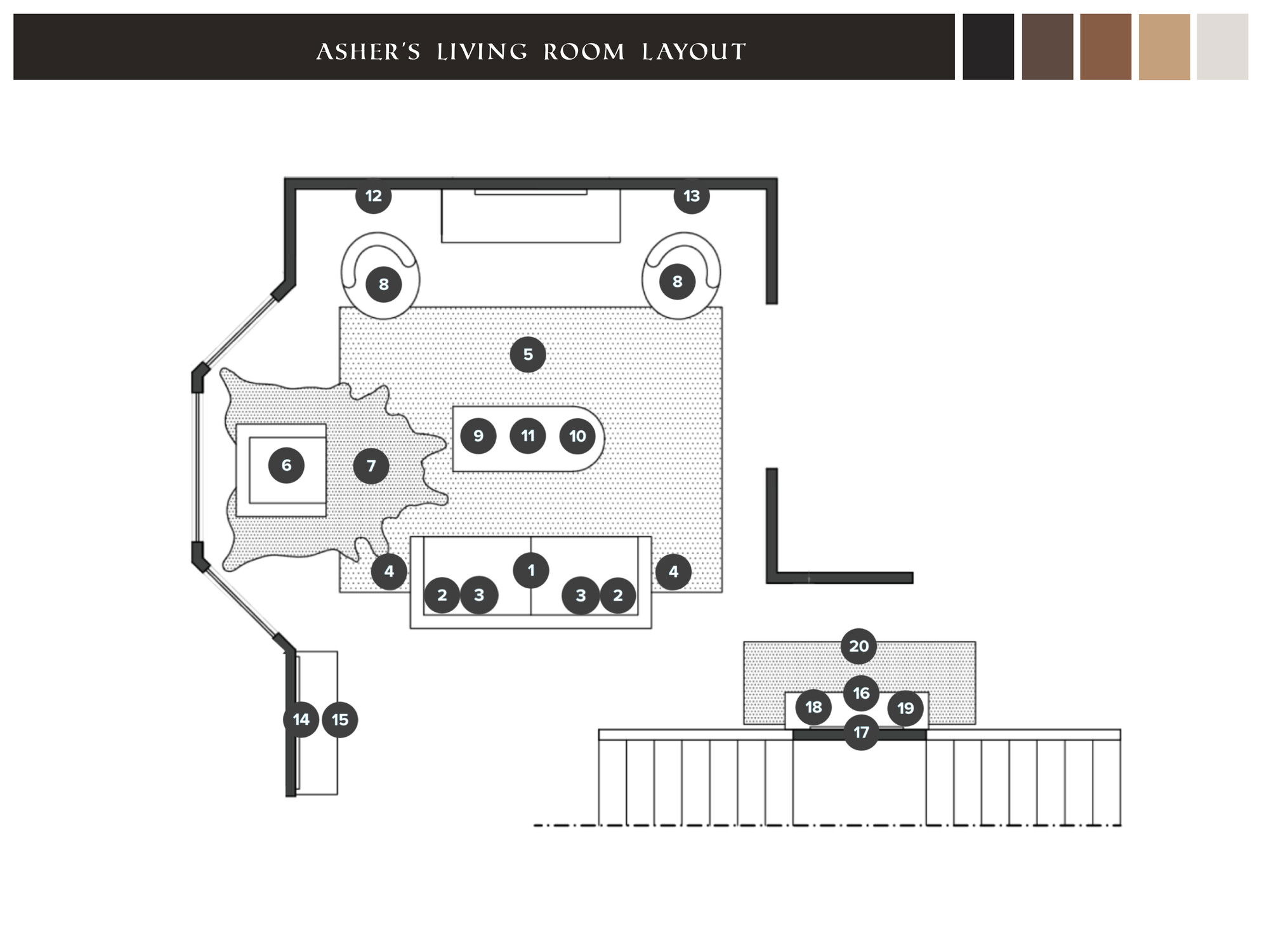 Online Designer Living Room Floorplan