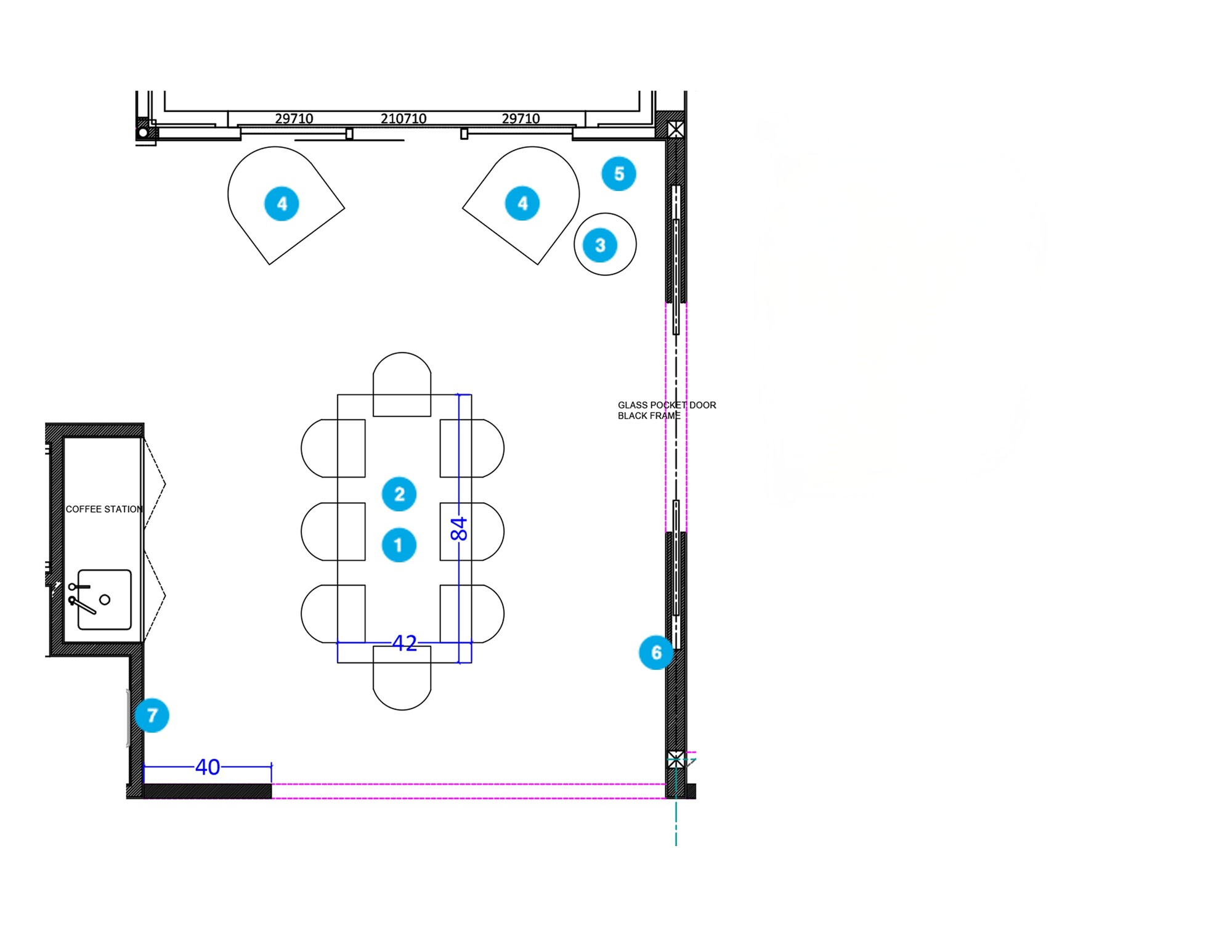 Online Designer Dining Room Floorplan