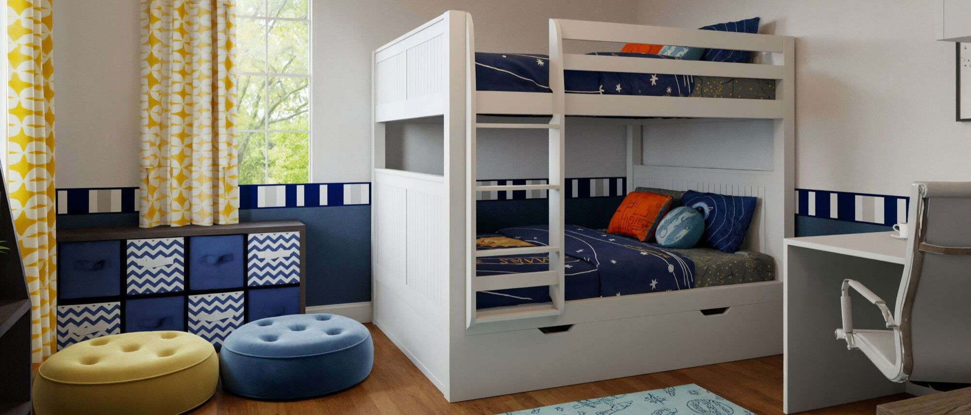 Space Themed Kids Room Design by affordable Clearwater interior designers