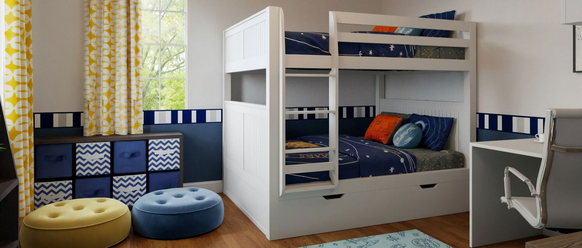 Space Themed Kids Room Design by top Sarasota interior designers