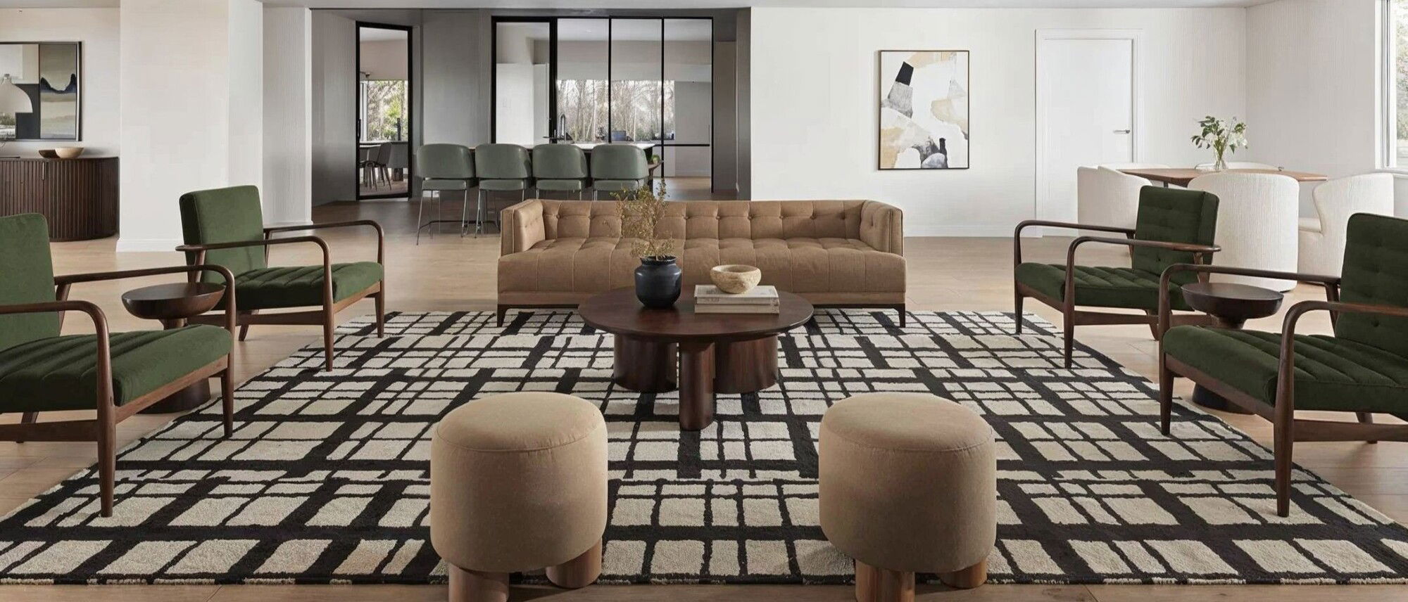 Sophisticated Modern Apartment Clubhouse Design- After Rendering