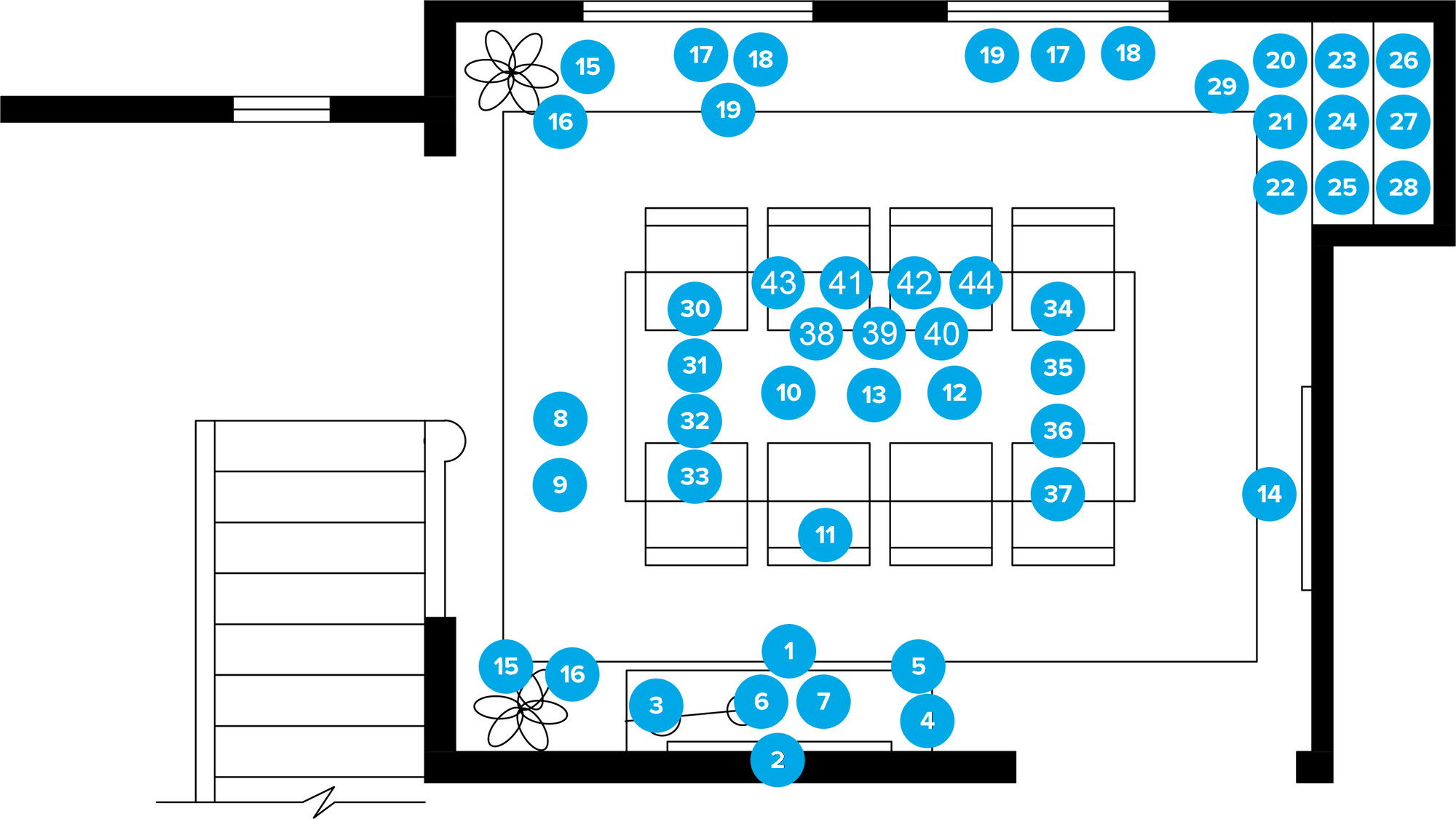 Online Designer Dining Room Floorplan