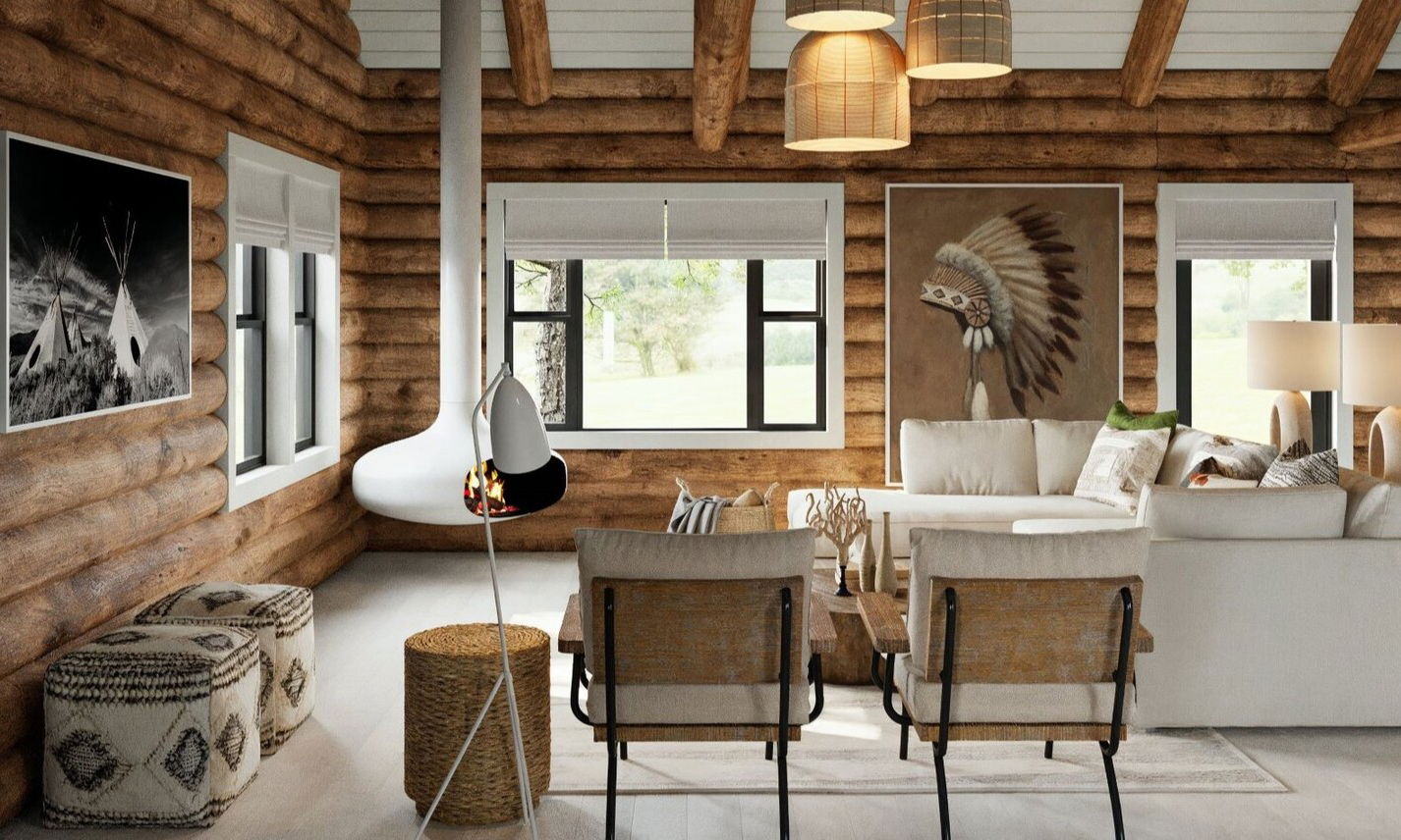 Log Cabin Modern Interior Refresh