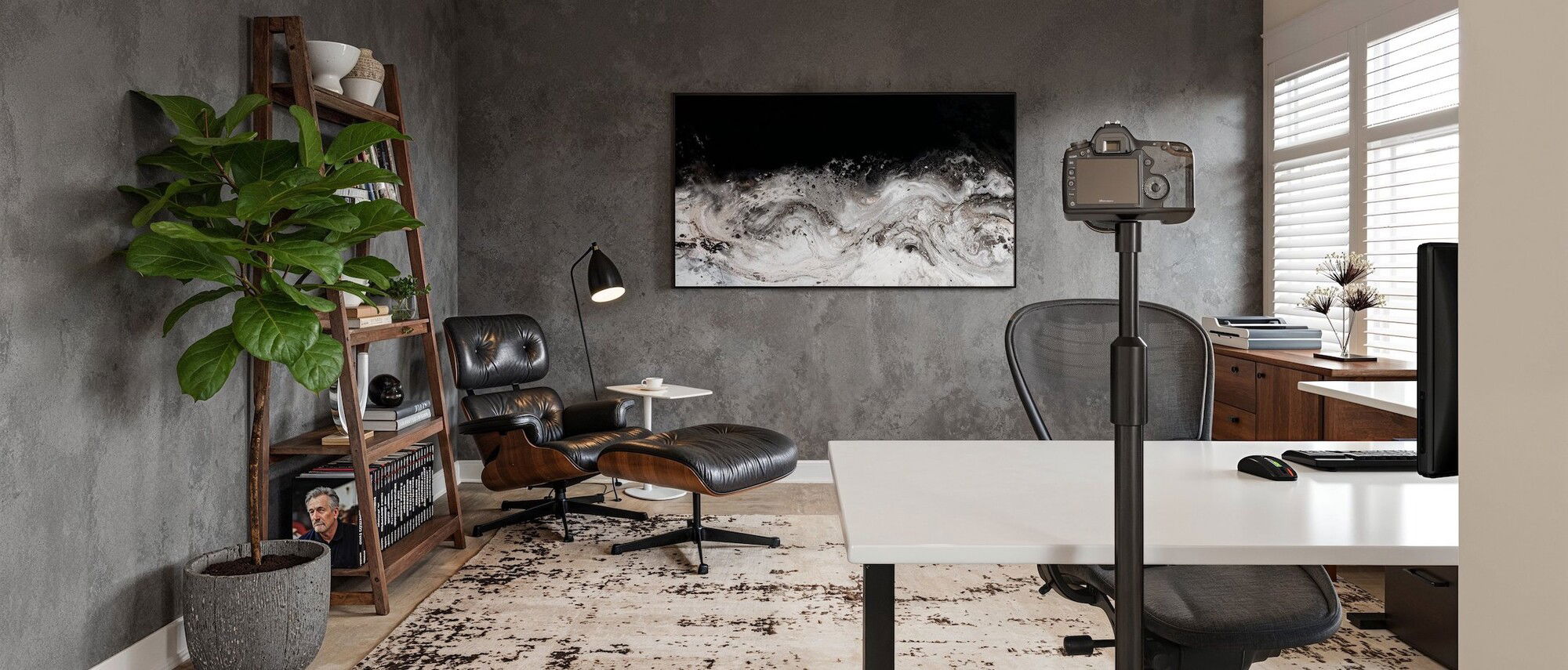 Home YouTube Studio Design by affordable Winnetka interior designers
