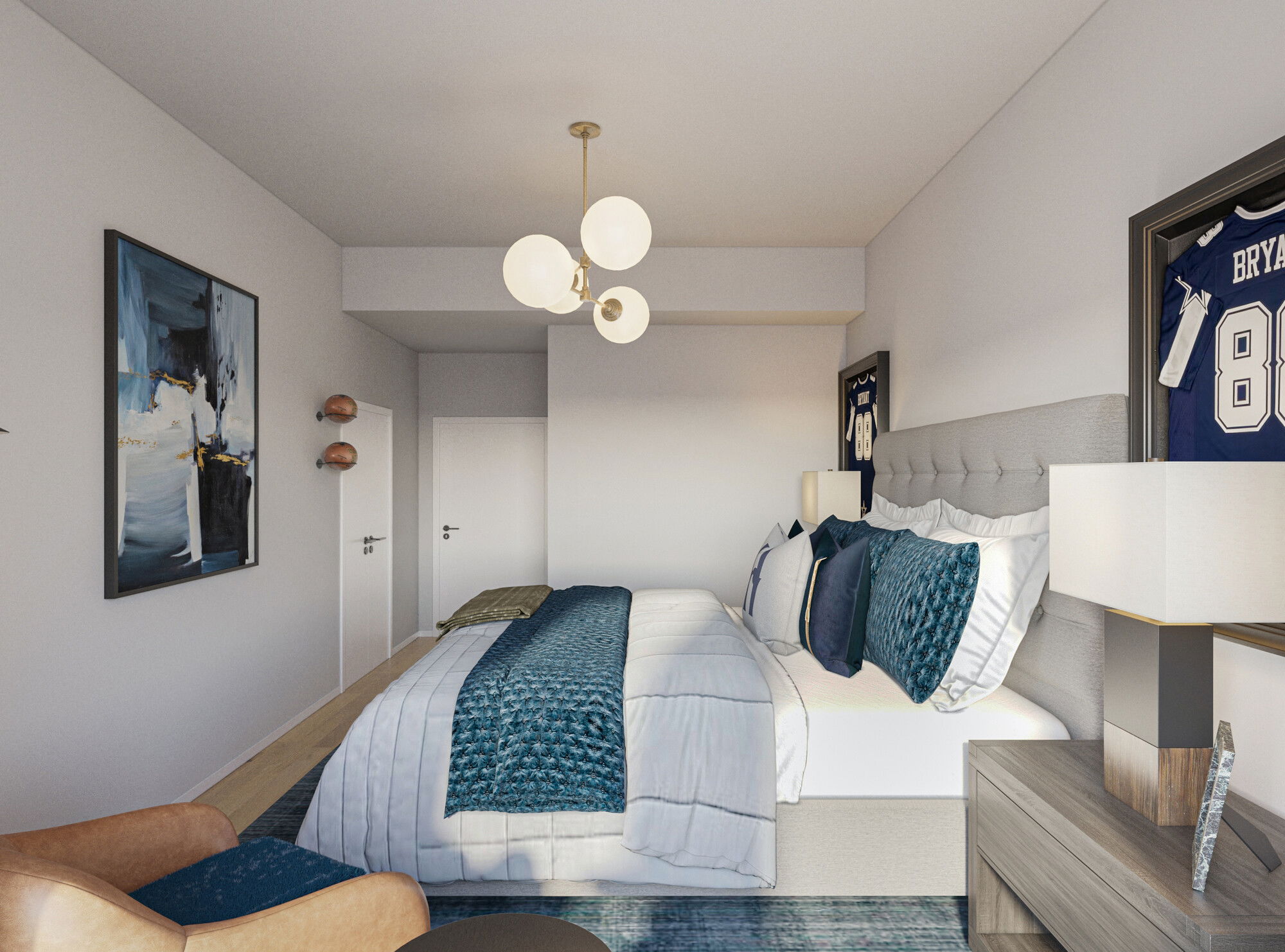 Online Designer Bedroom 3D Model 5