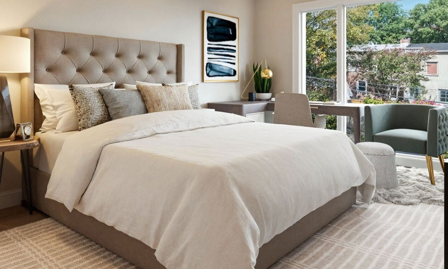 Contemporary, Stylish Bedroom by affordable Richmond interior designers