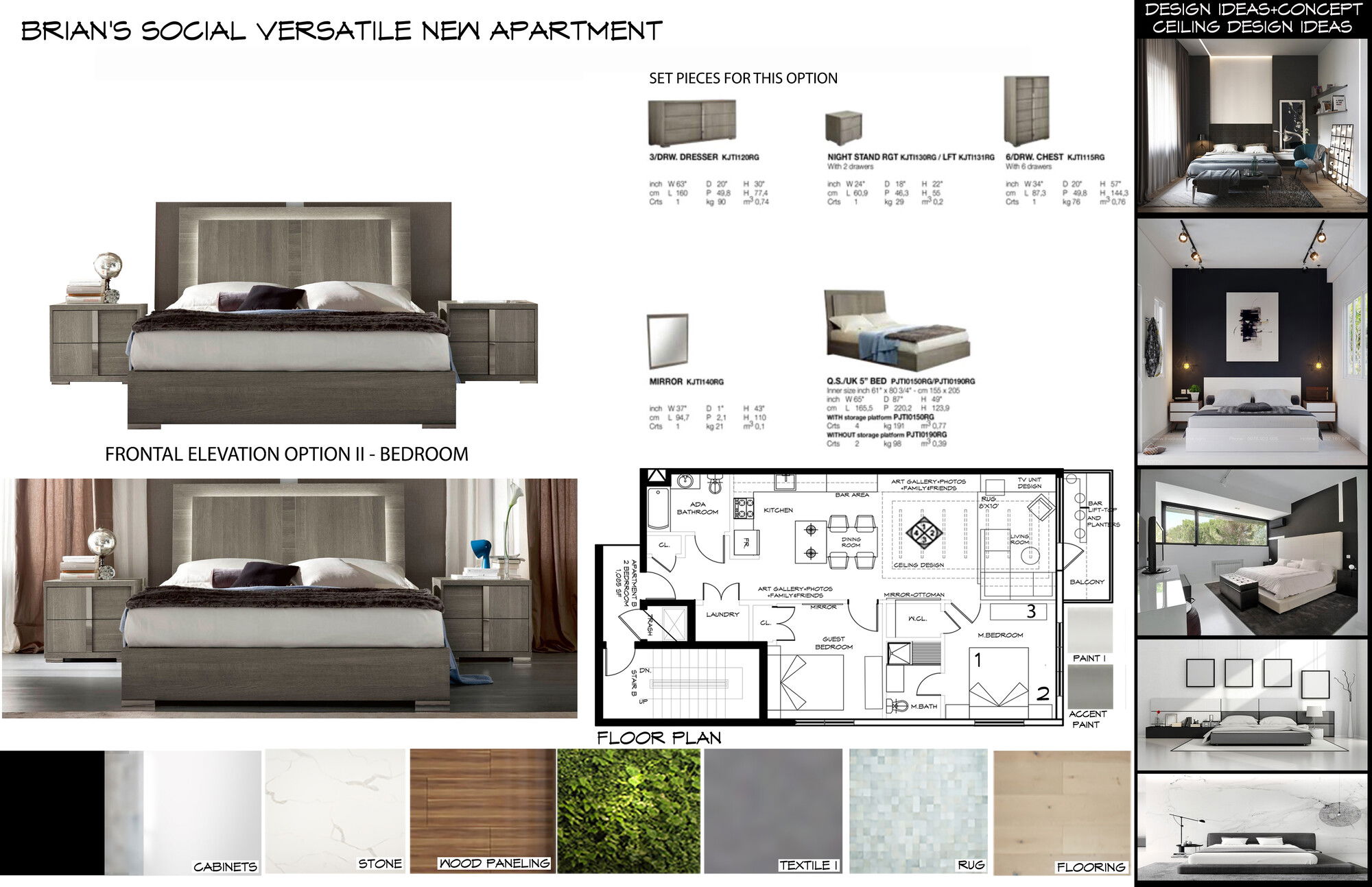 Online Designer Bedroom 3D Model 2