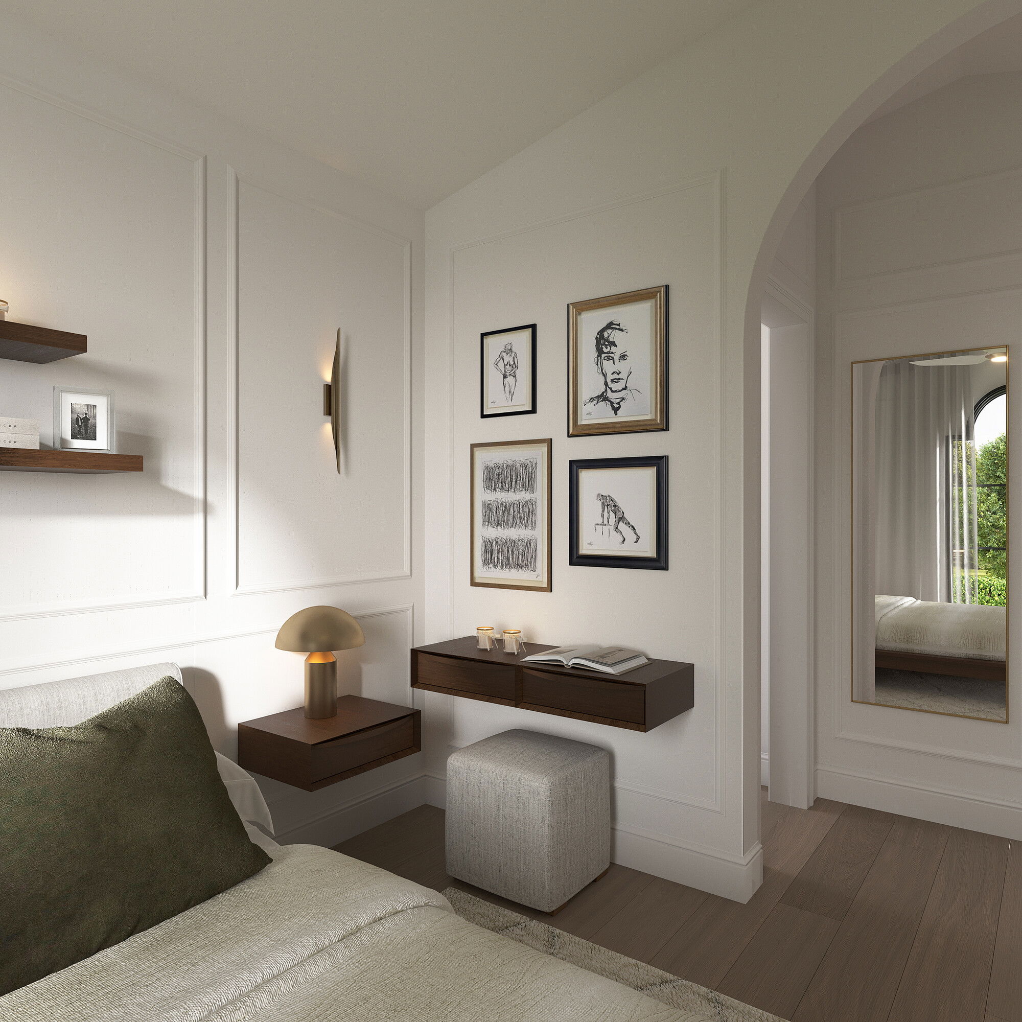 Online Designer Bedroom 3D Model 2