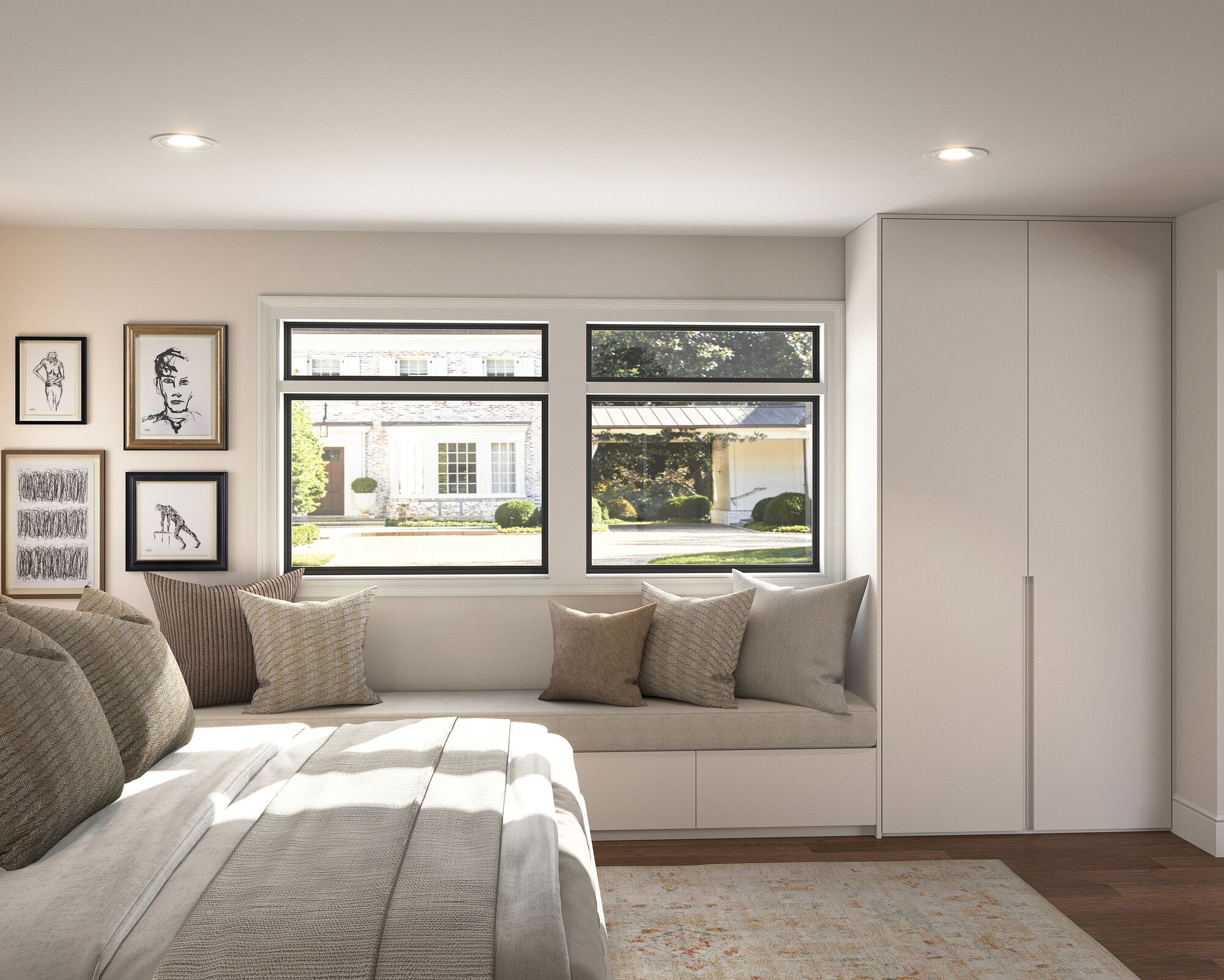 Online Designer Bedroom 3D Model 4