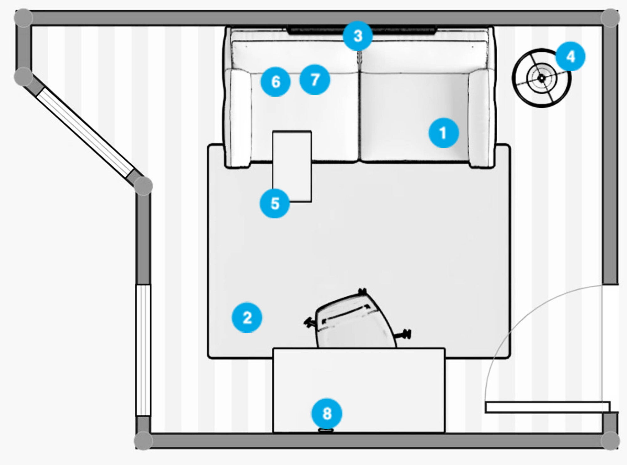 Plano de hogar/oficina pequeña del diseñador en línea