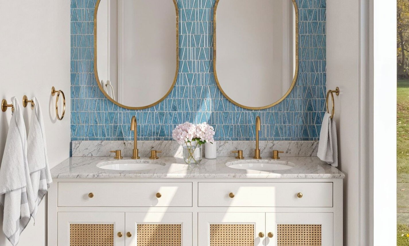 Small Pool House with a Bathroom by affordable Chico interior designers