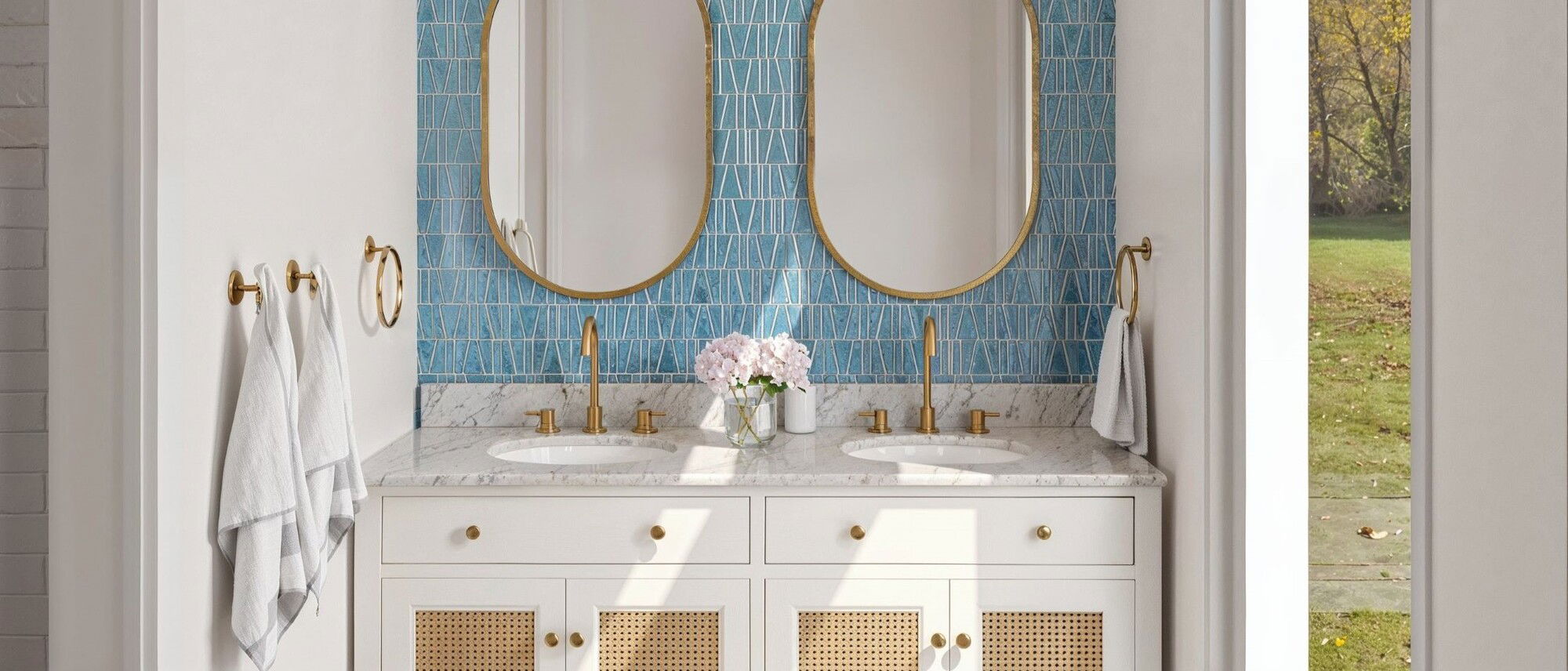 Small Pool House with a Bathroom by top Chico interior designers