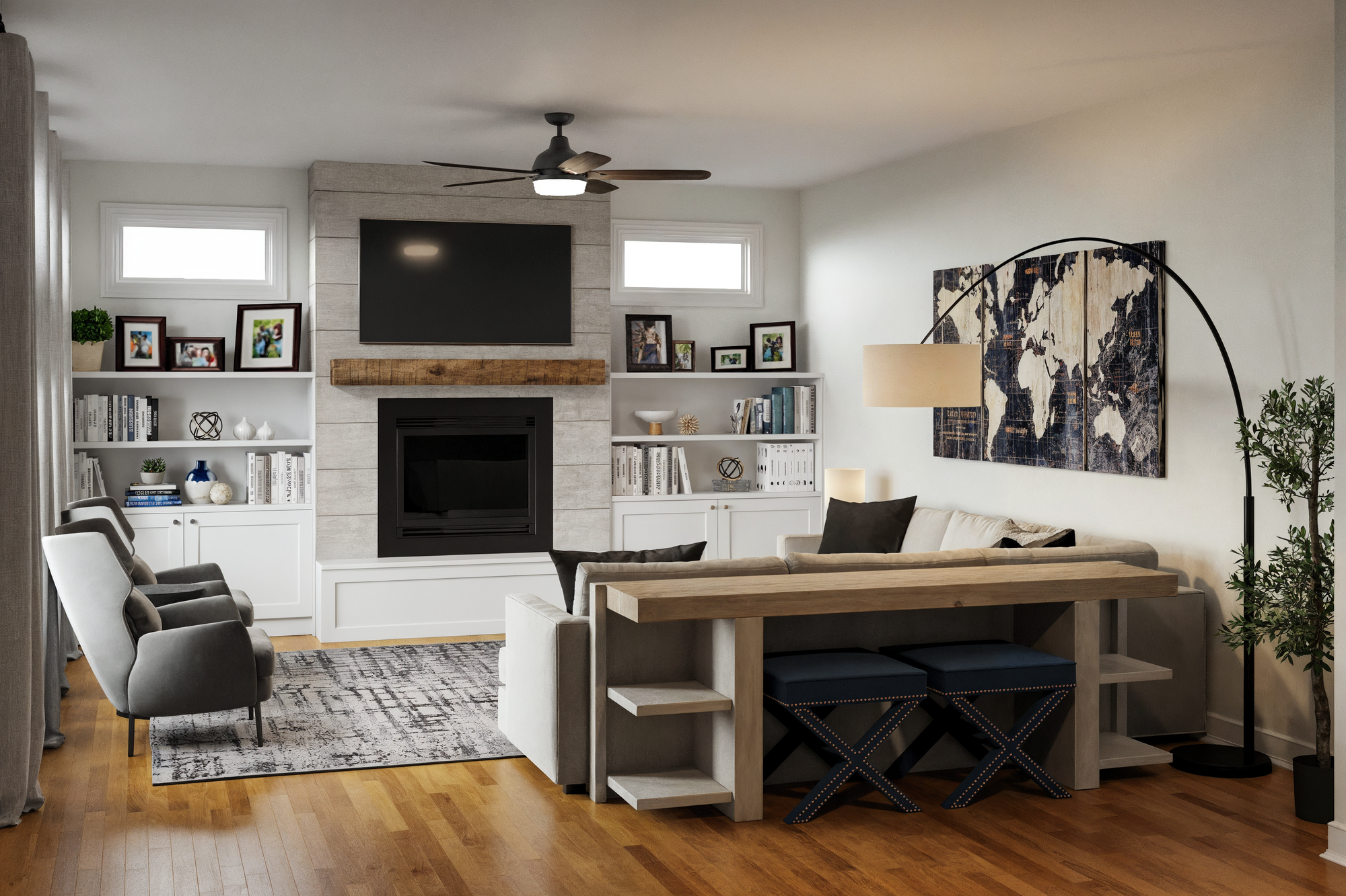 Online Designer Living Room 3D Model 3
