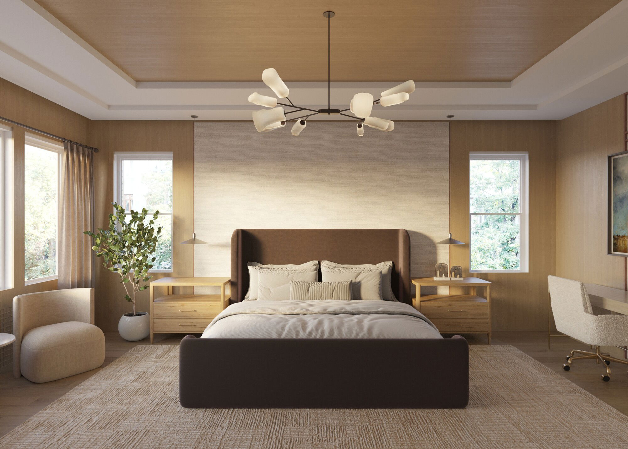 Online Designer Bedroom 3D Model 3
