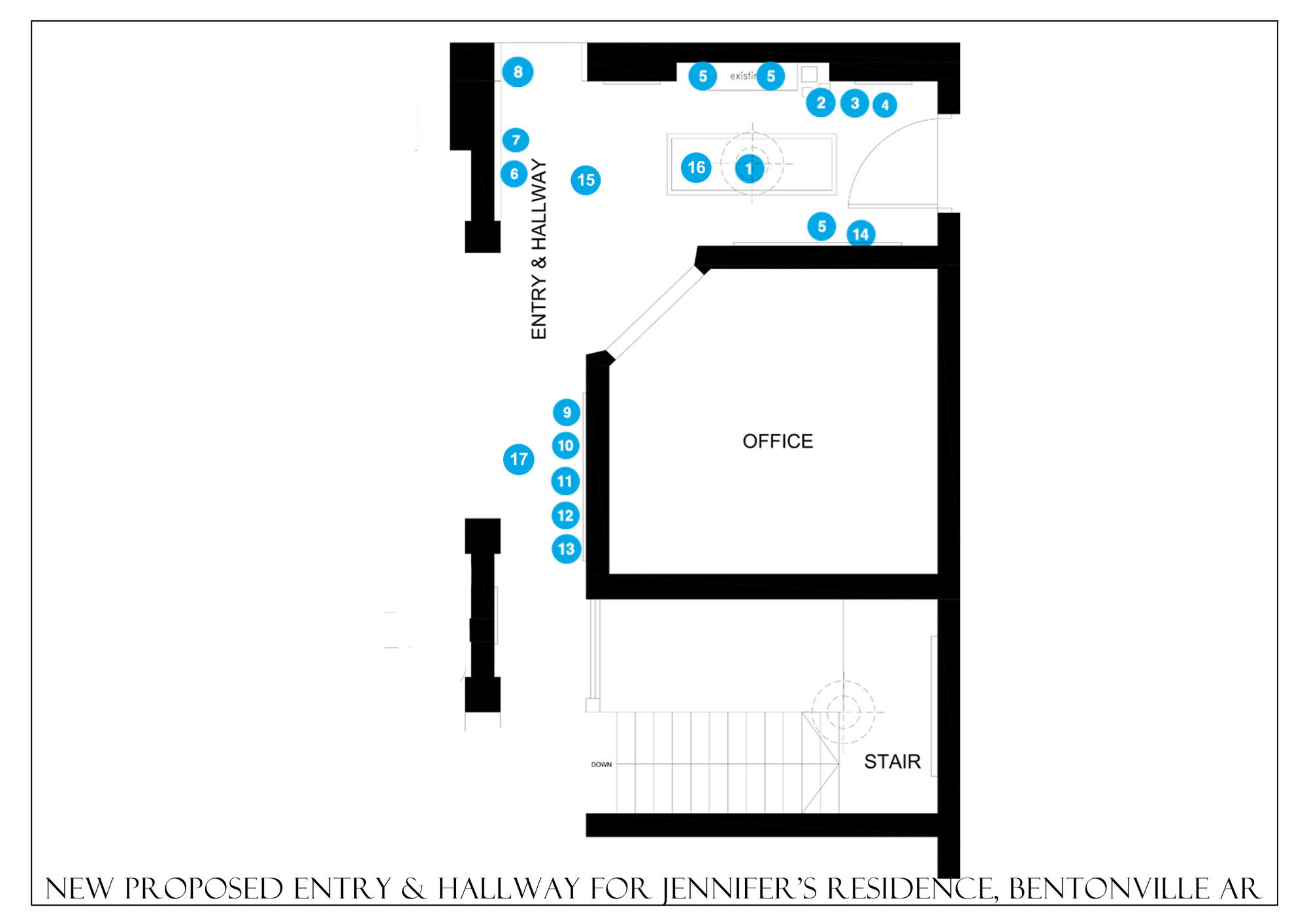 Online Designer Hallway/Entry Floorplan