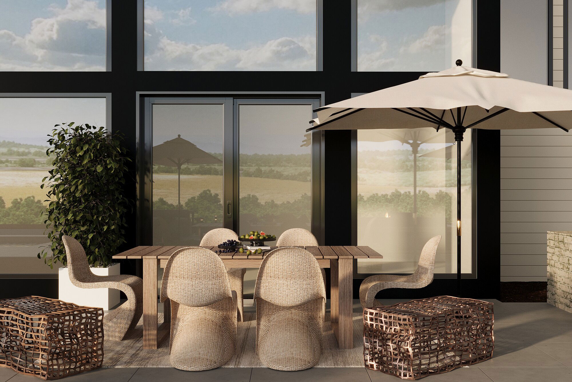 Online Designer Patio 3D Model 1