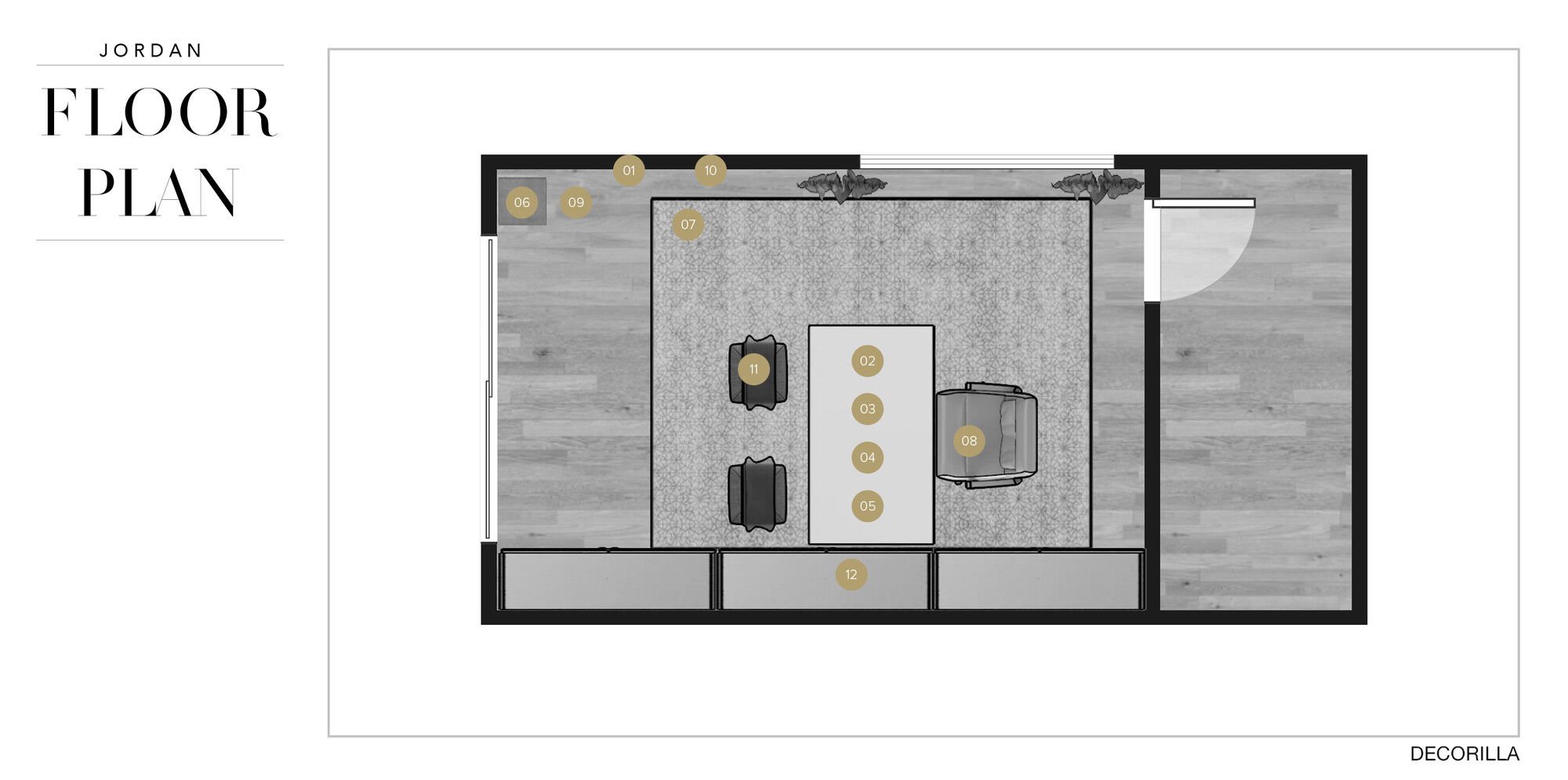 Online Designer Home Office Floorplan