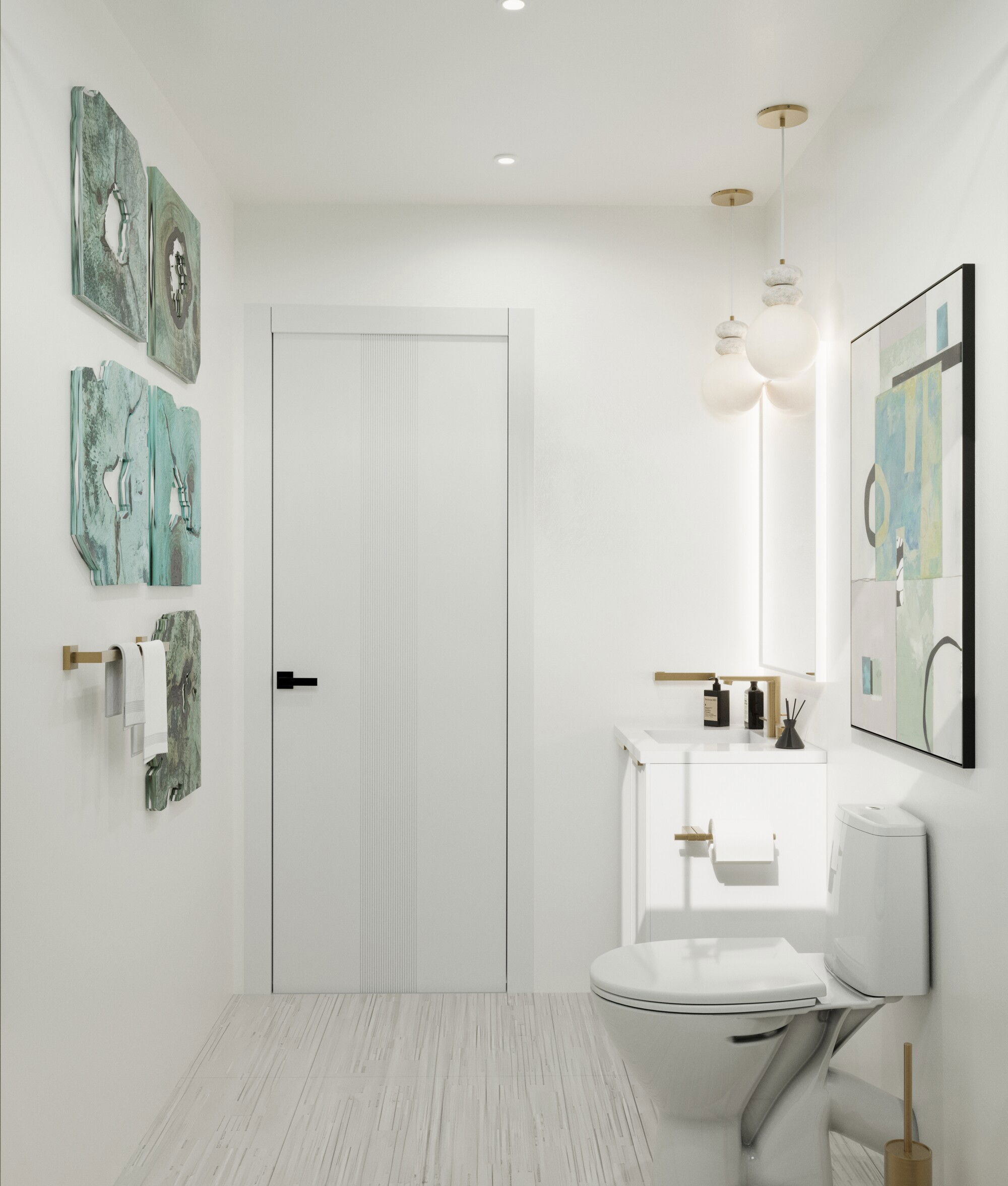 Online Designer Bathroom 3D Model 3